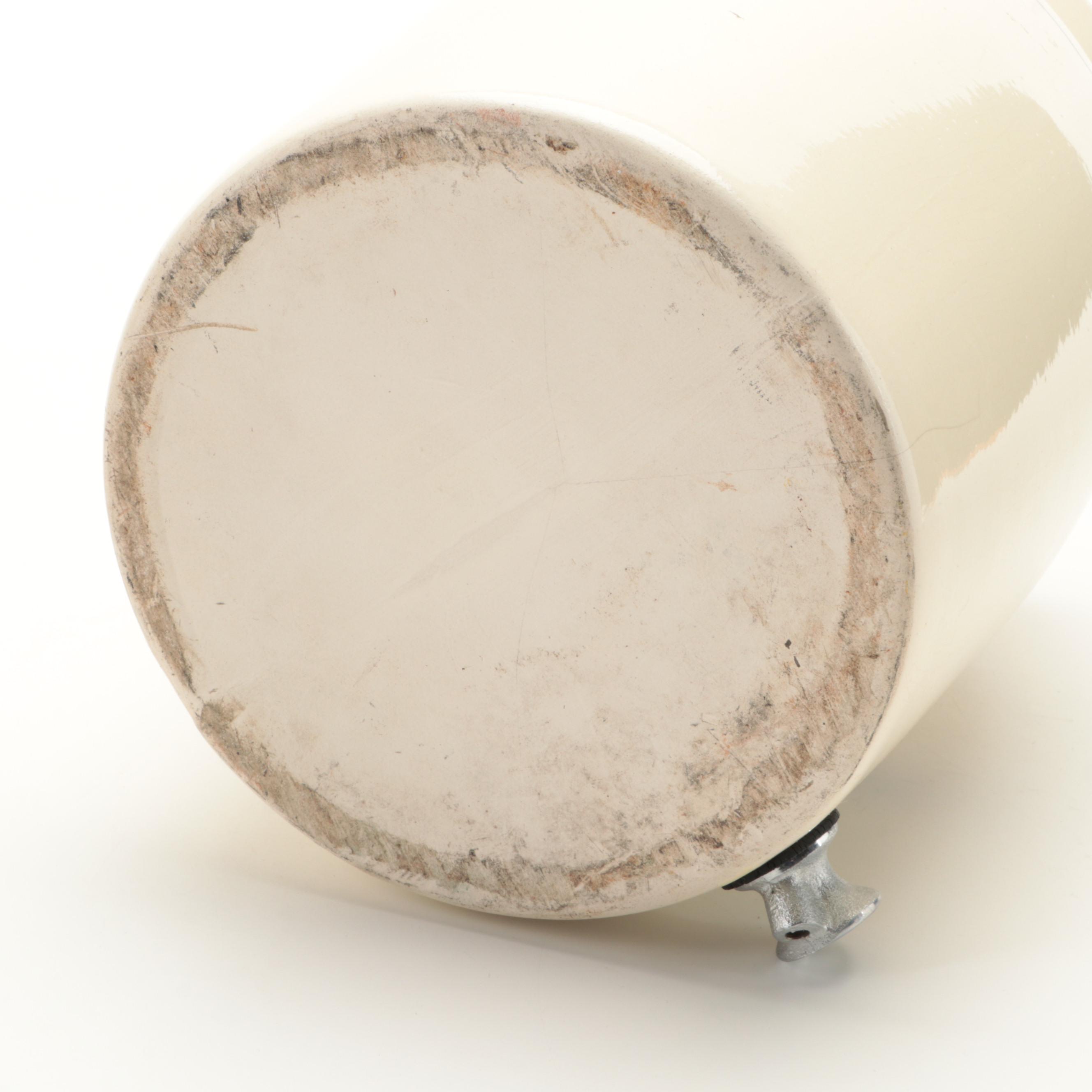 Blue Banded Creamware Wine Cooler