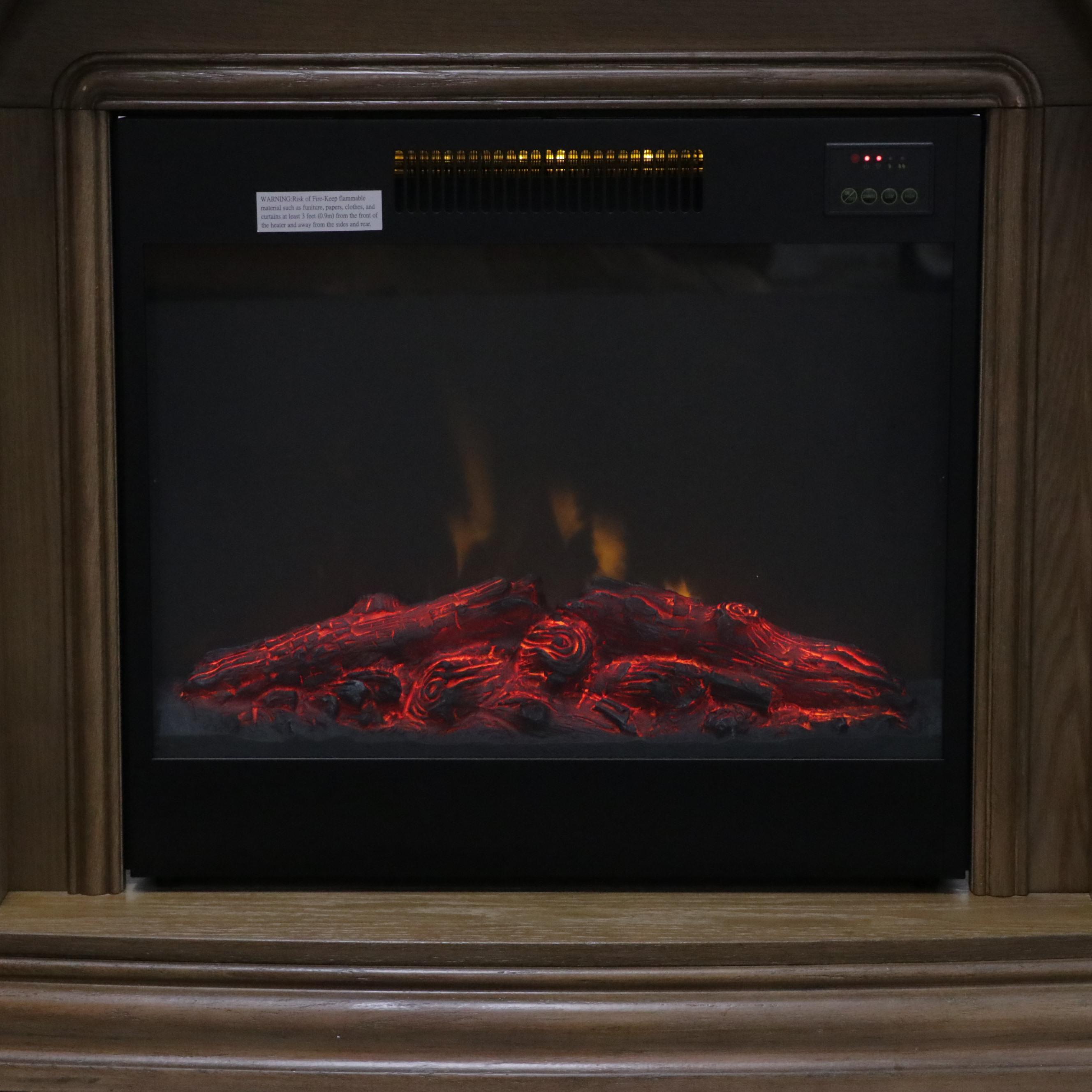Great World Ltd. "Model GW-2078" Oak-Finished Electric Fireplace