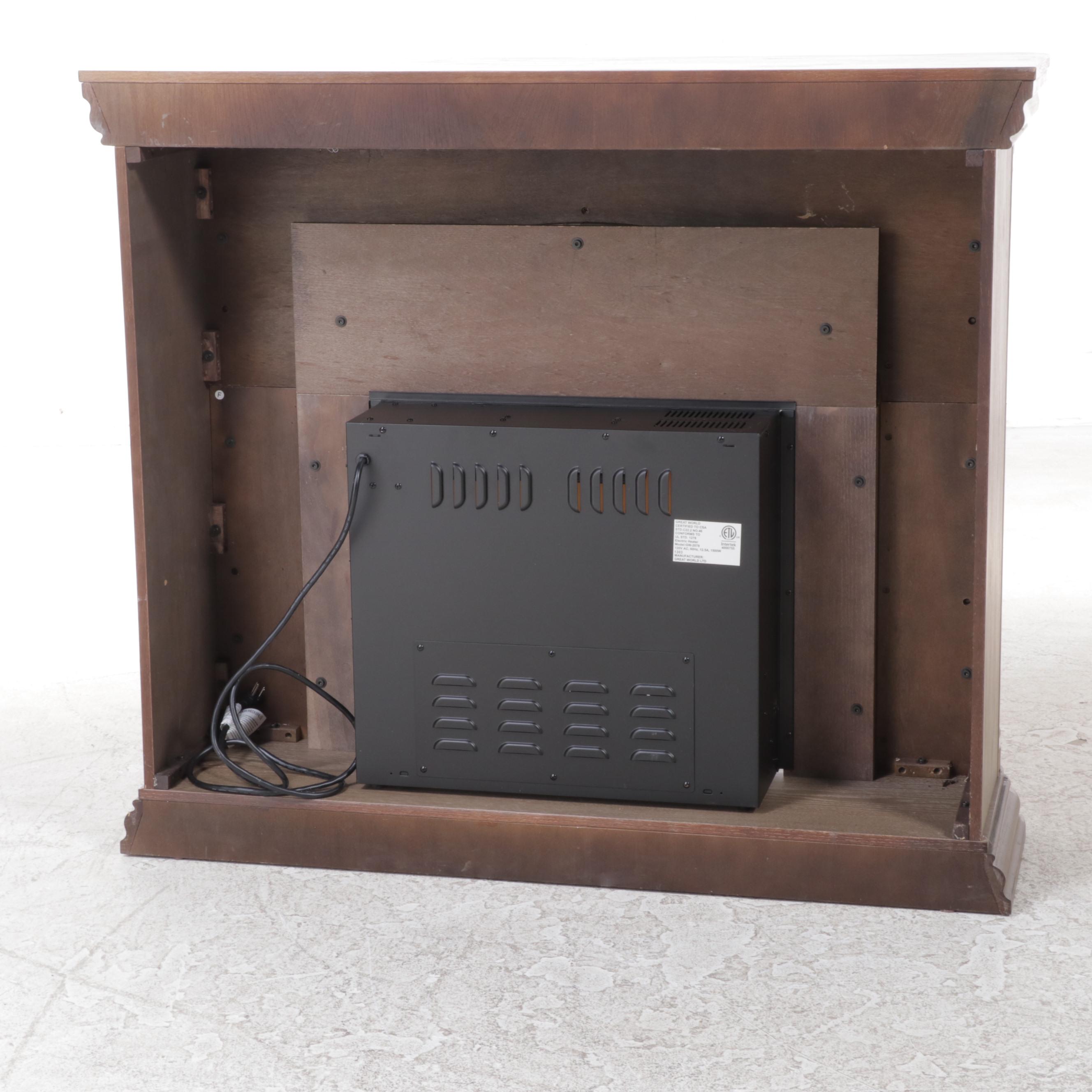 Great World Ltd. "Model GW-2078" Oak-Finished Electric Fireplace
