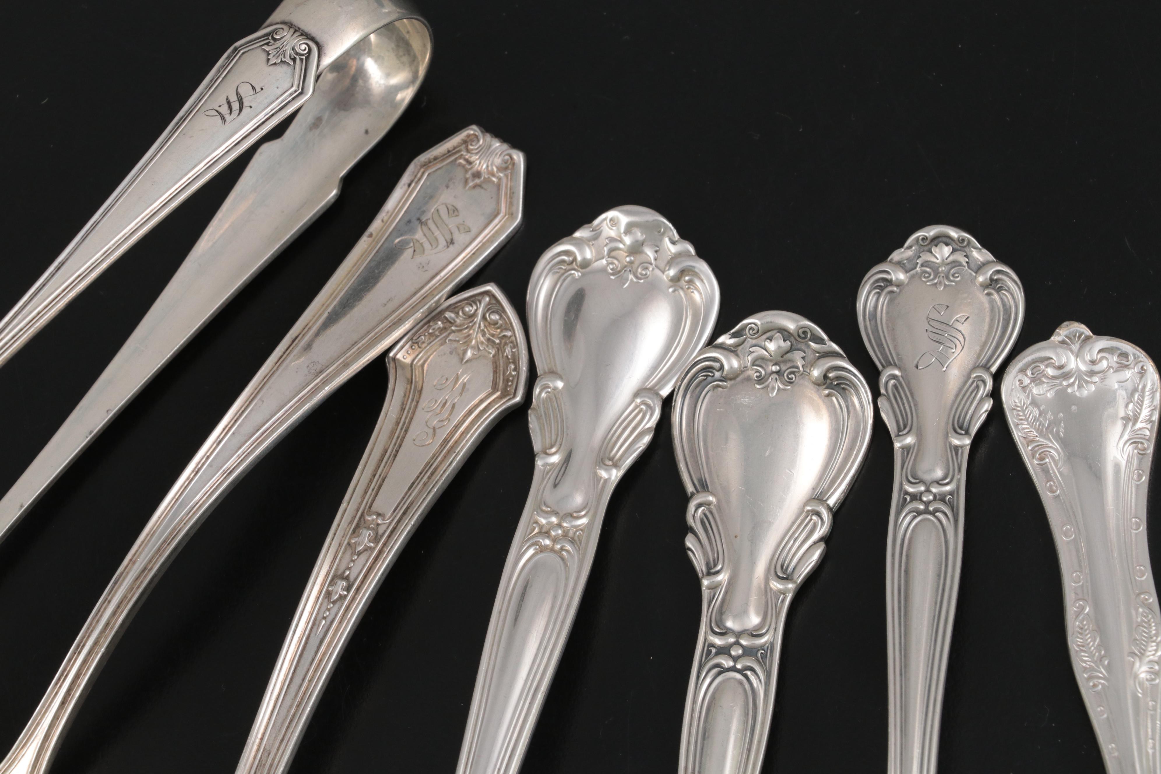 Gorham "Chantilly"and Other Sterling Silver Flatware with Serving Utensils