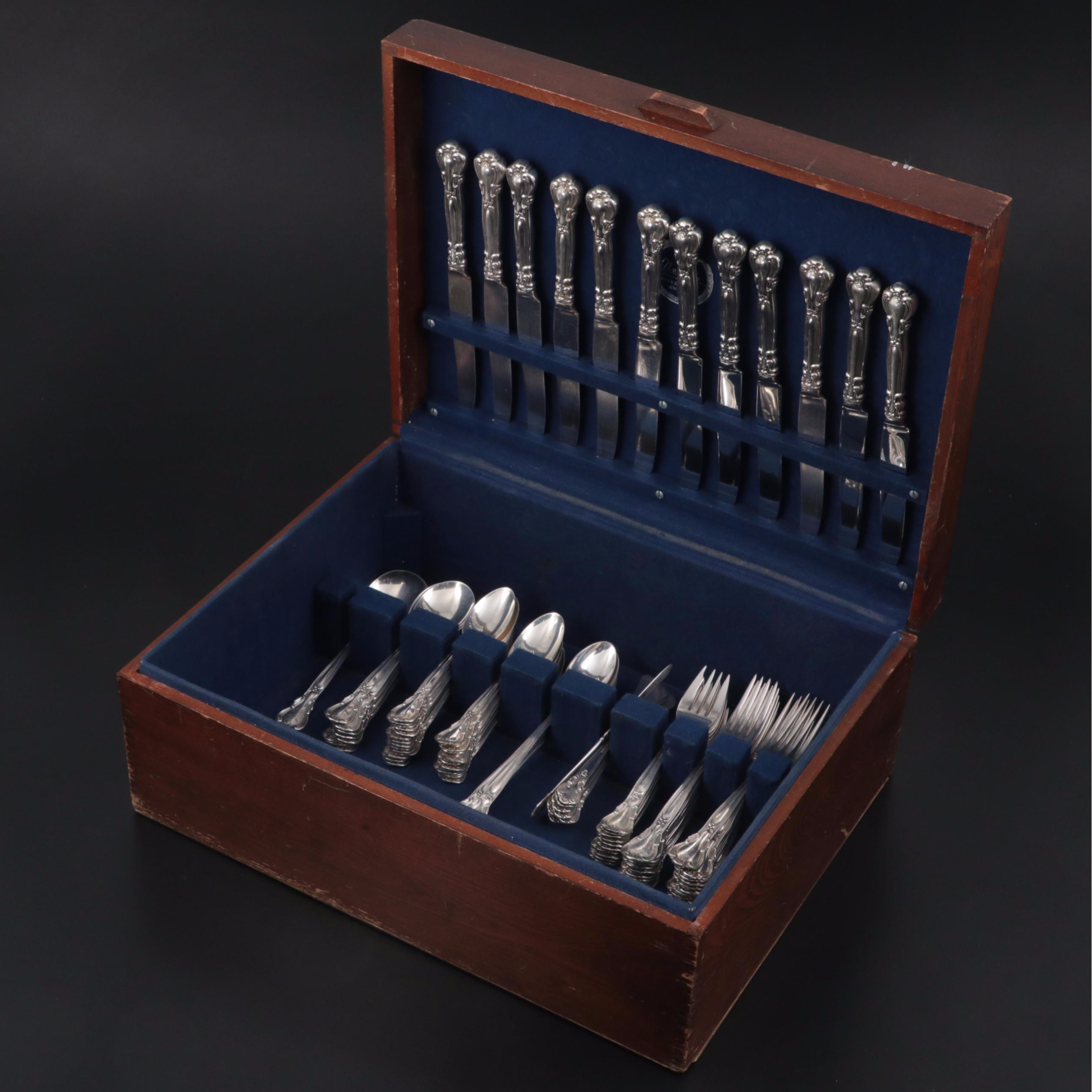 Gorham "Chantilly"and Other Sterling Silver Flatware with Serving Utensils