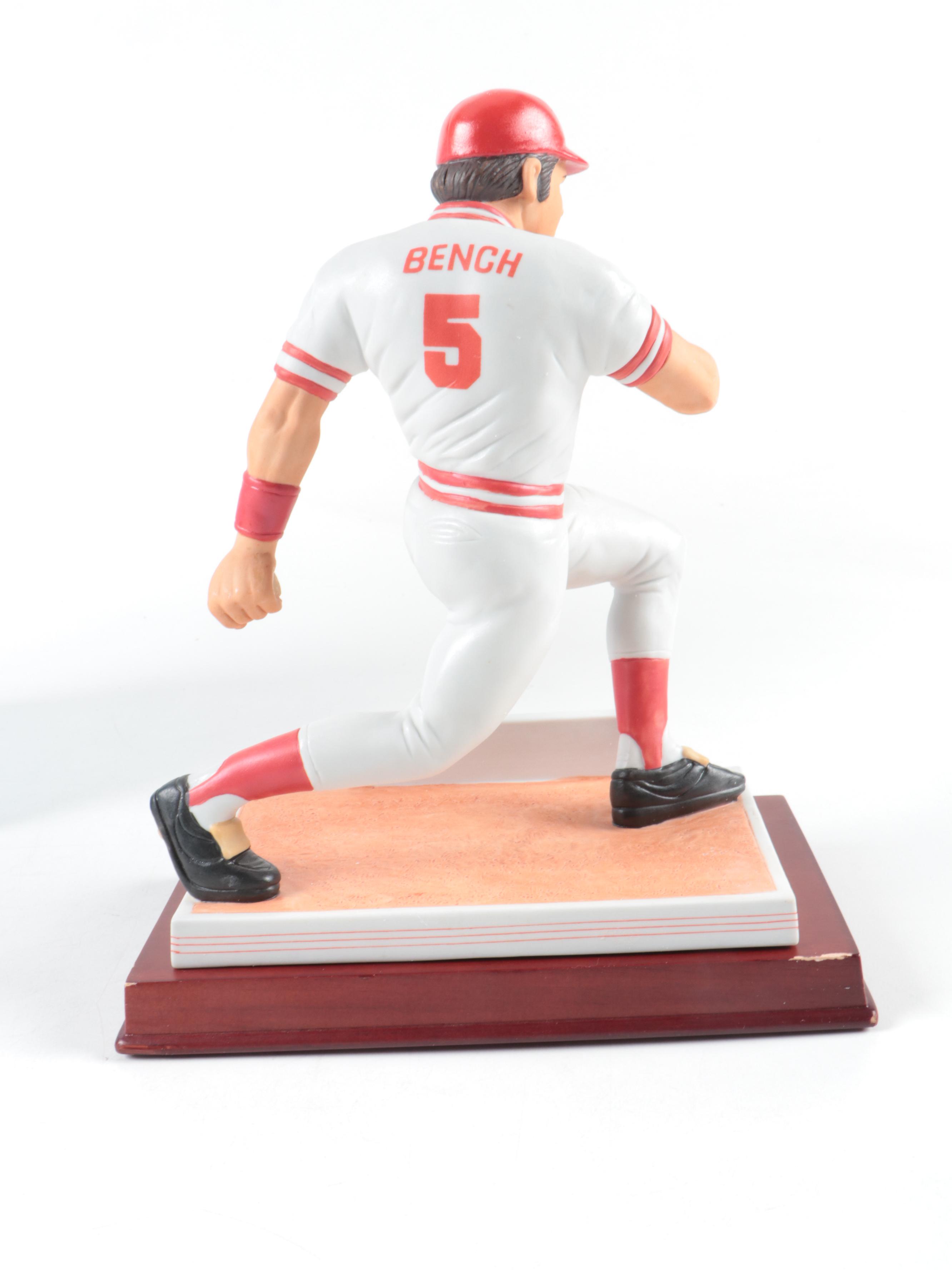 Sports Impressions Johnny Bench Signed Reds Limited Edition Porcelain Figurine