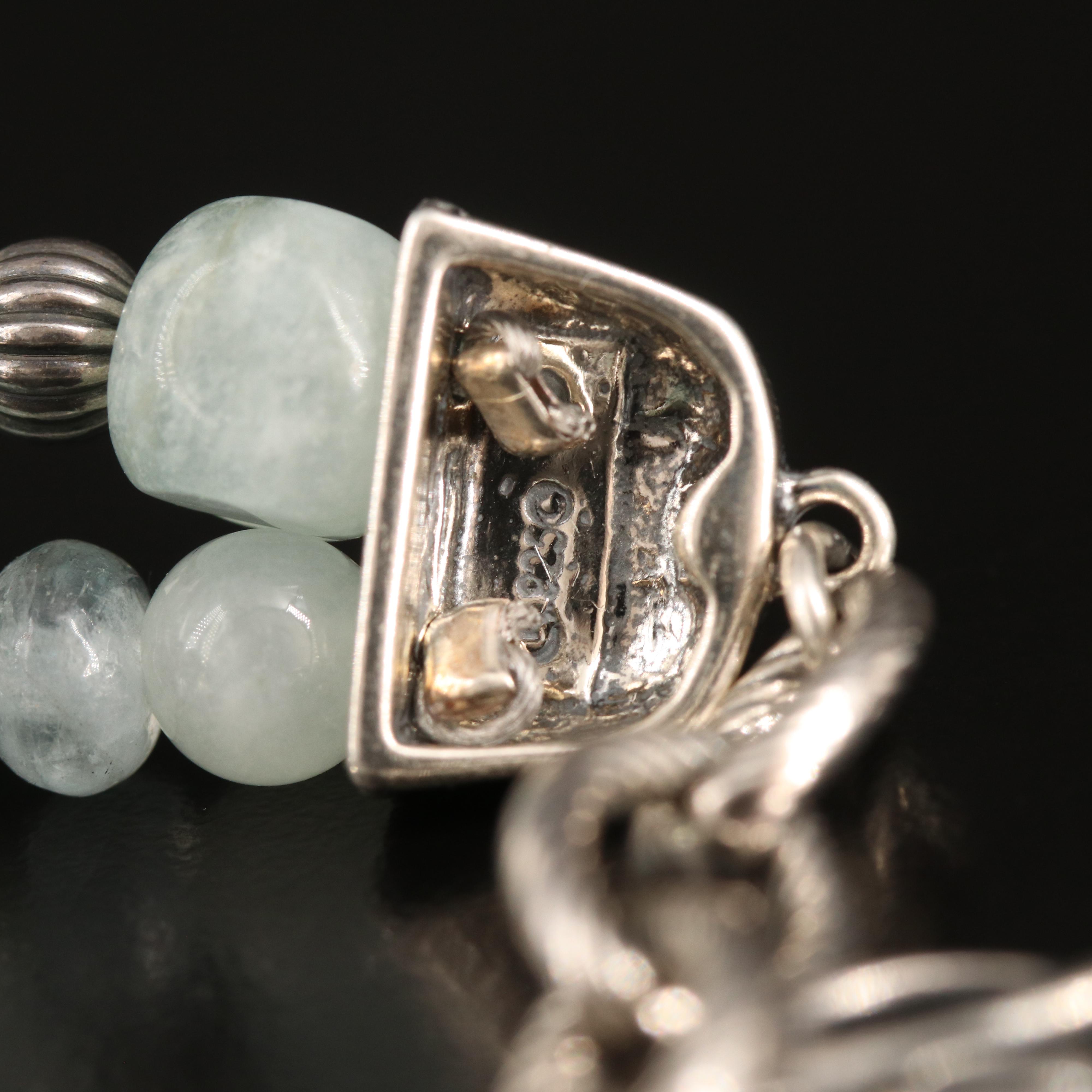 Carolyn Pollack Sterling Aquamarine Bracelet