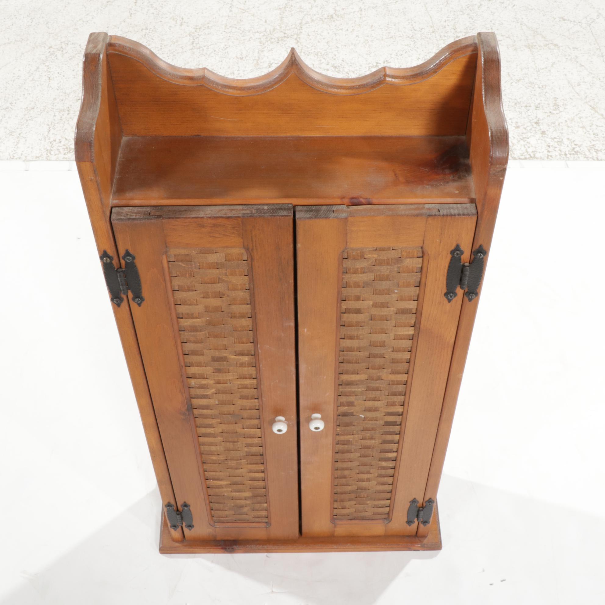 Early American Style Pine Cabinet, 1970s