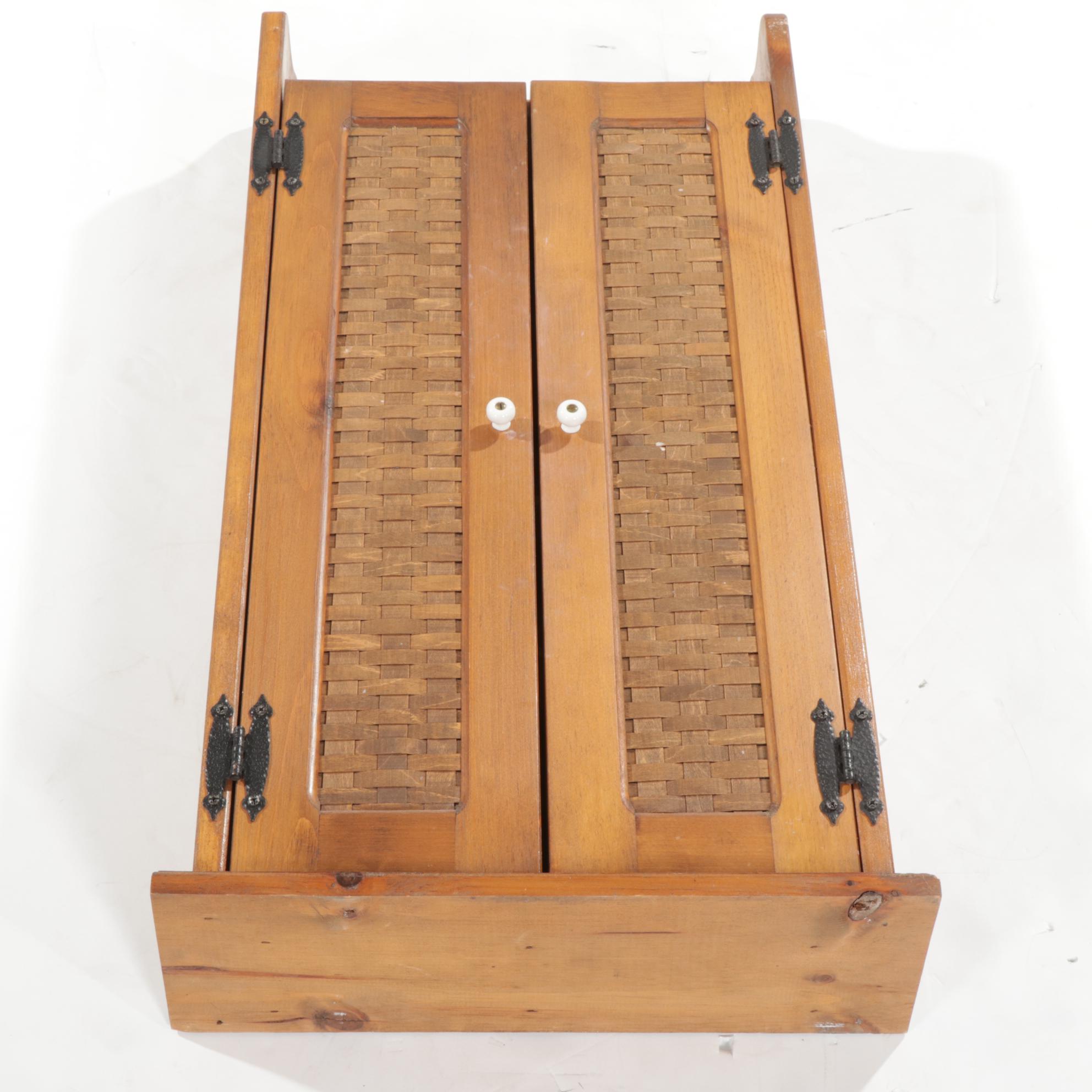 Early American Style Pine Cabinet, 1970s