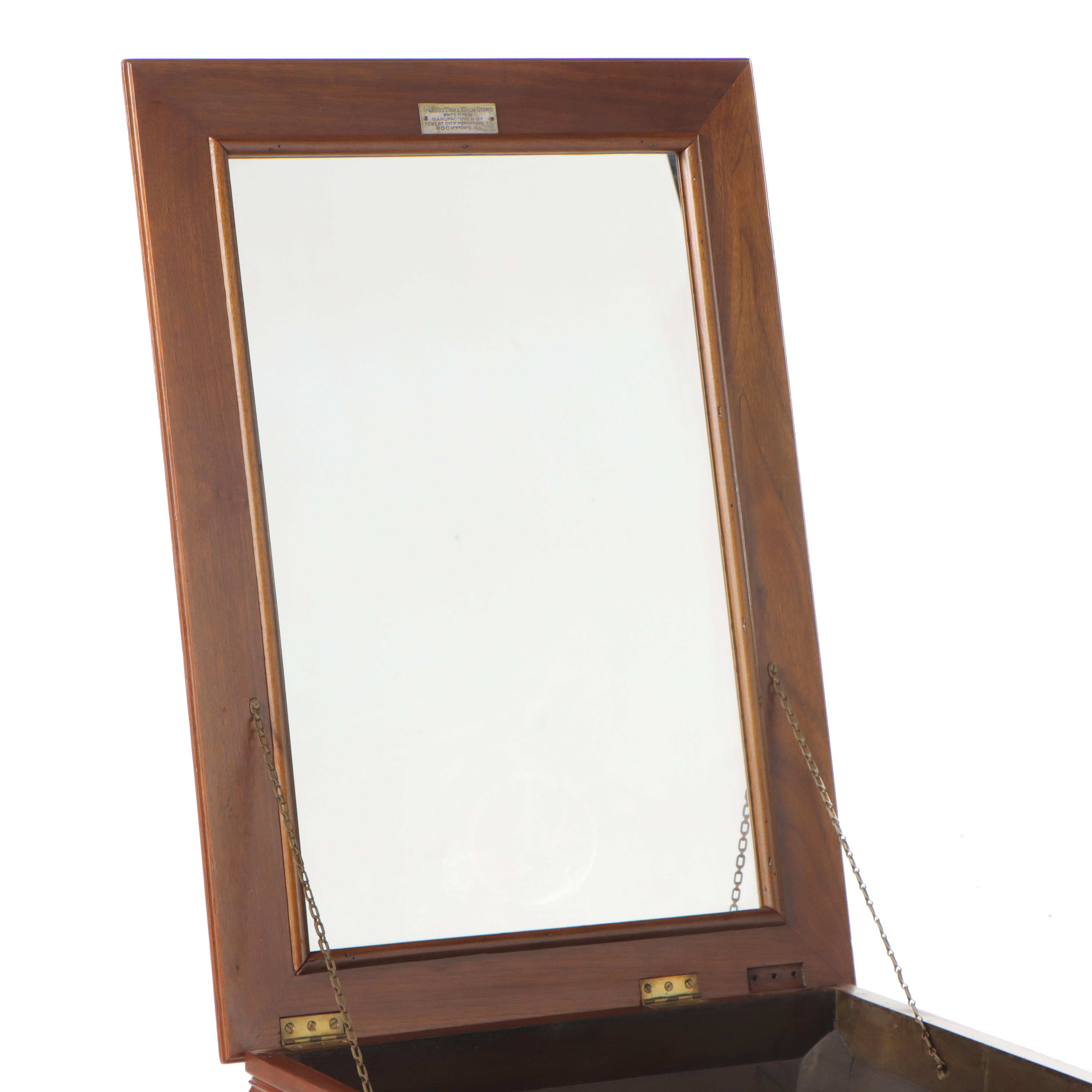 Victorian Forest City Furniture The Ross Table Wash-Stand in Walnut, Late 19th C