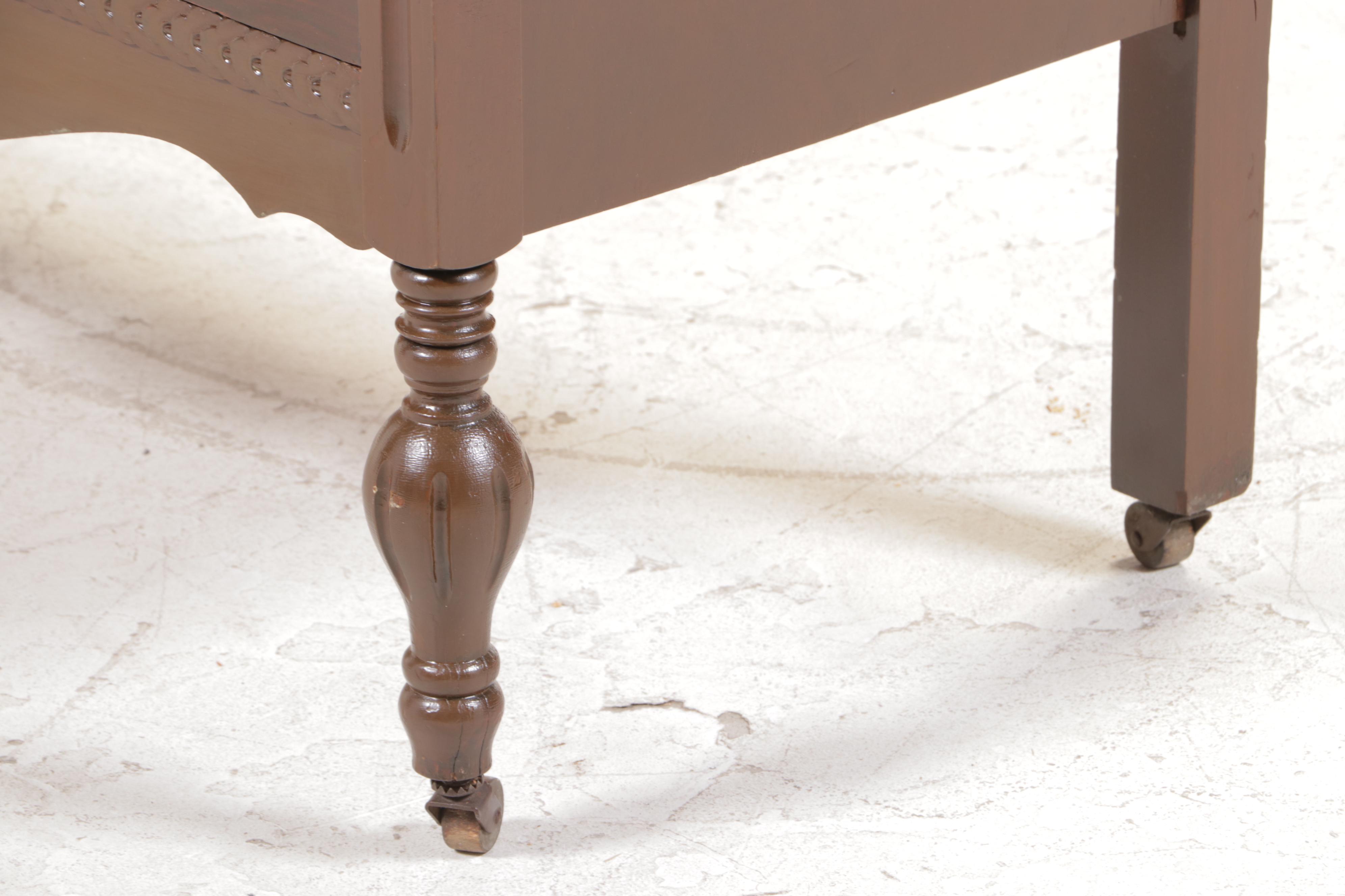 Federal Style Floral-Decorated Three-Drawer Dresser, circa 1930