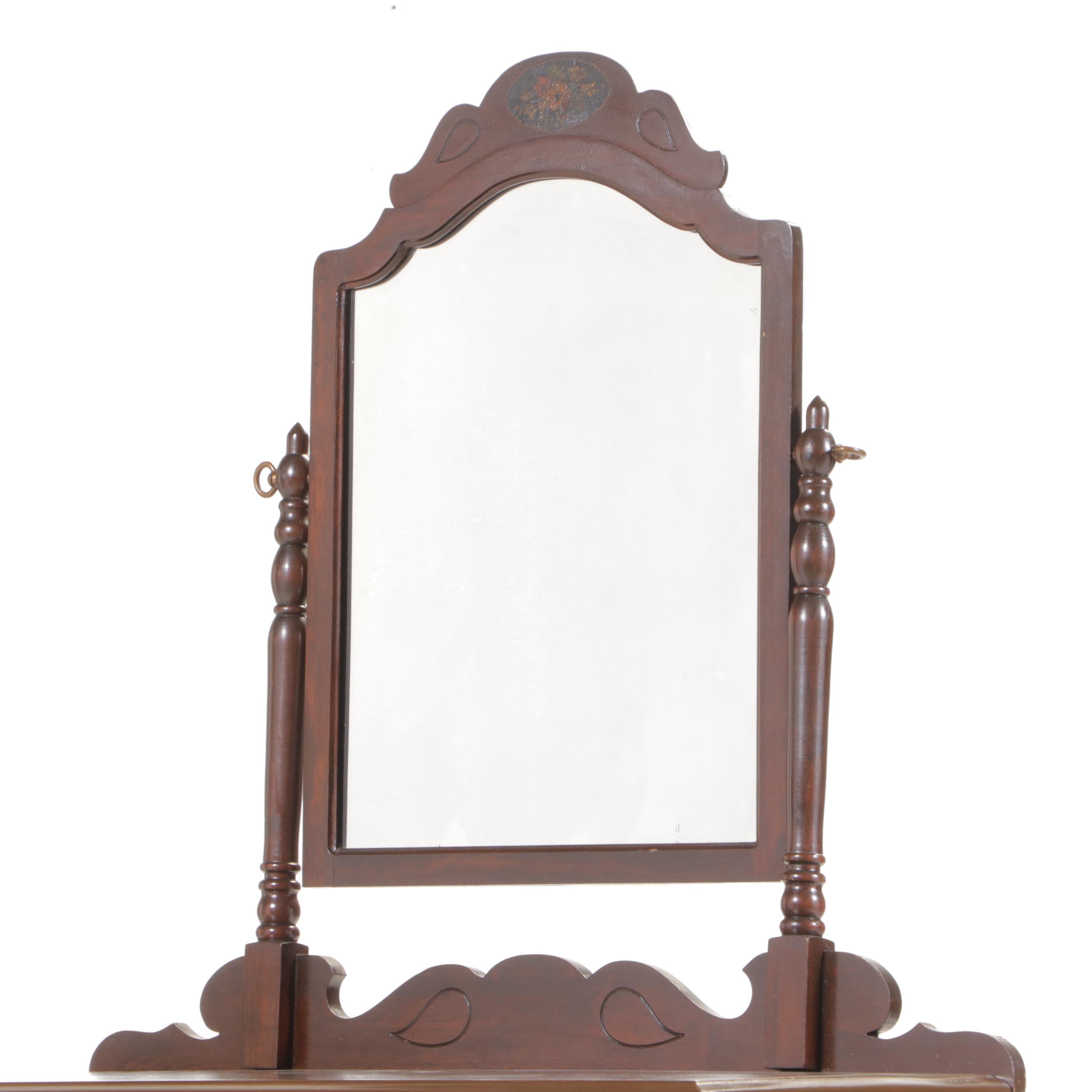 Federal Style Floral-Decorated Three-Drawer Dresser, circa 1930