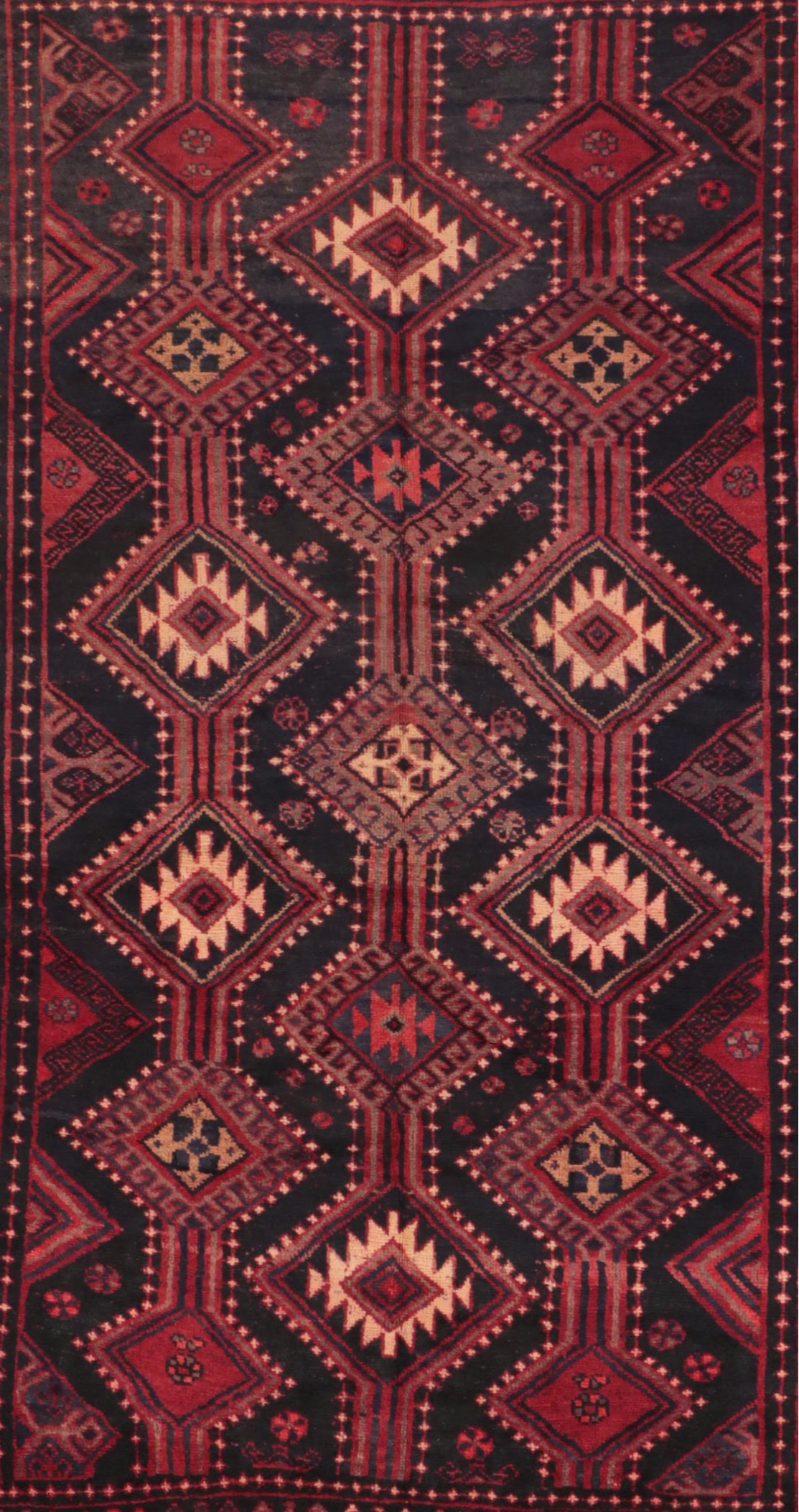 5'11 x 8'3 Hand-Knotted Persian Yalameh Area Rug
