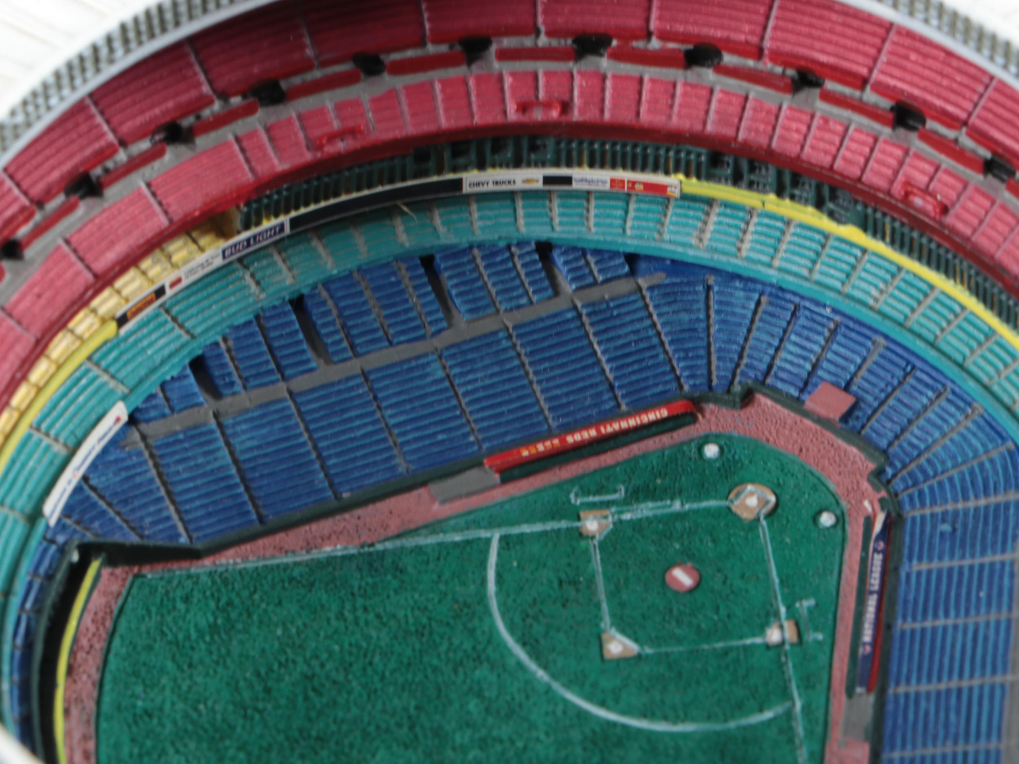 The Danbury Mint "Cinergy Field" Cincinnati Reds Hand-Painted Porcelain Replica