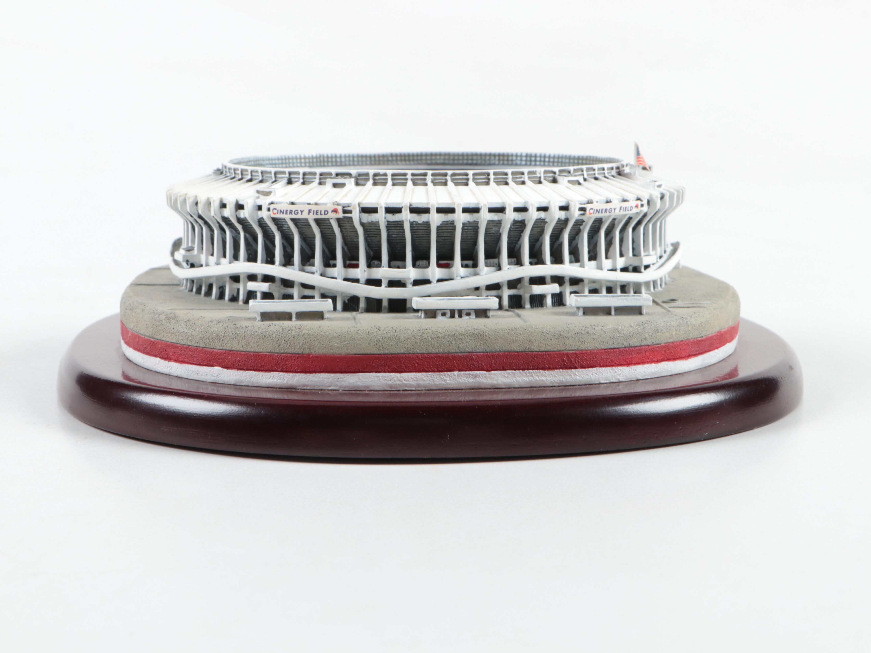 The Danbury Mint "Cinergy Field" Cincinnati Reds Hand-Painted Porcelain Replica