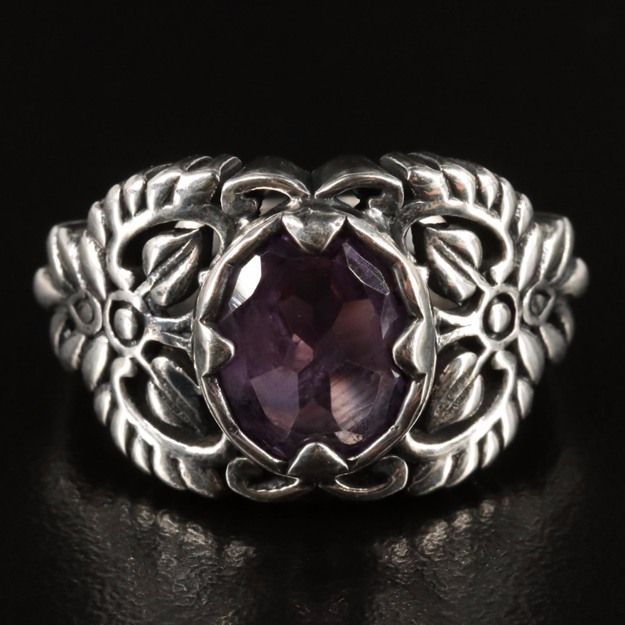 Sterling and Amethyst Ring