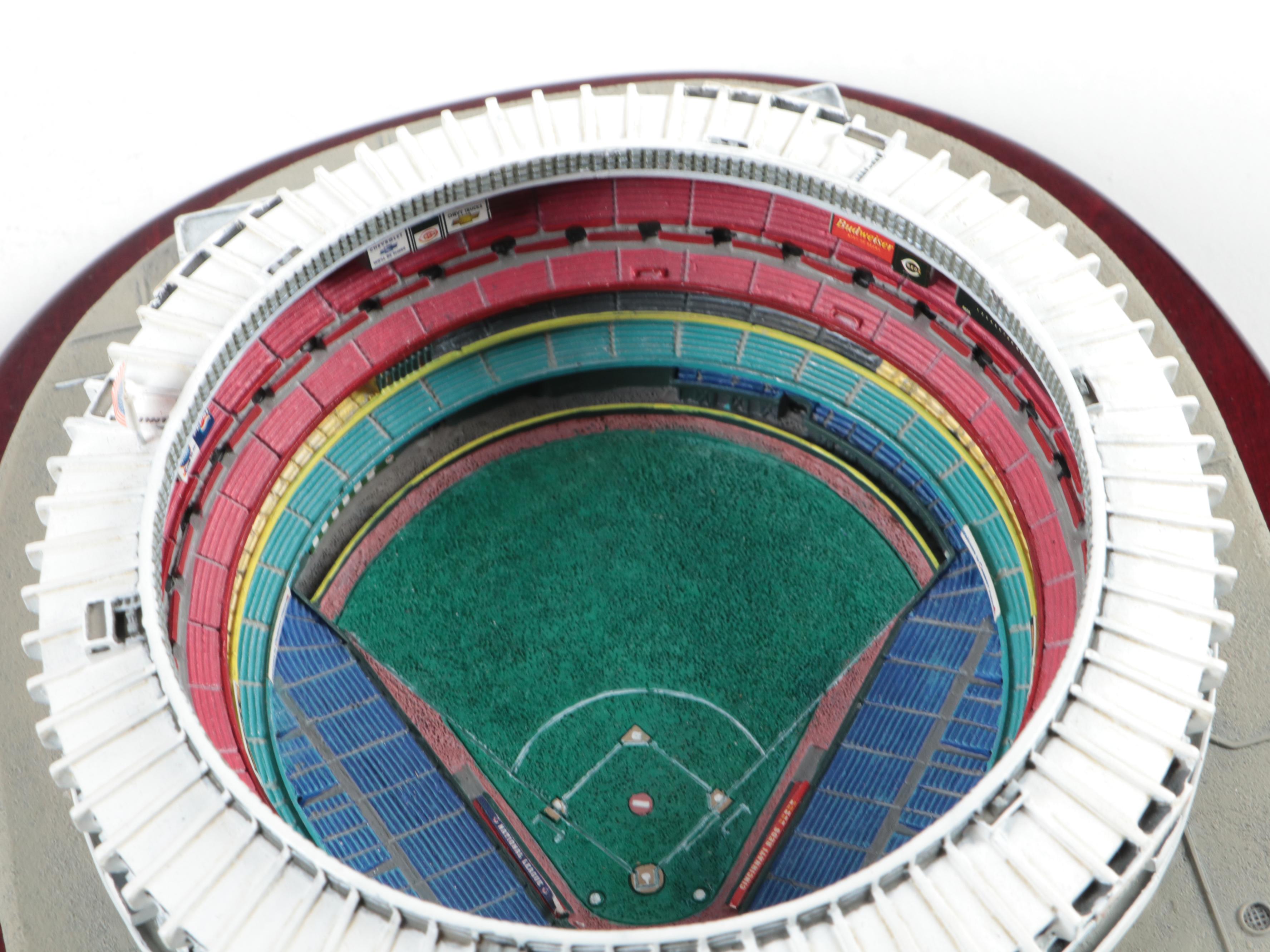 The Danbury Mint "Cinergy Field" Cincinnati Reds Hand-Painted Porcelain Replica