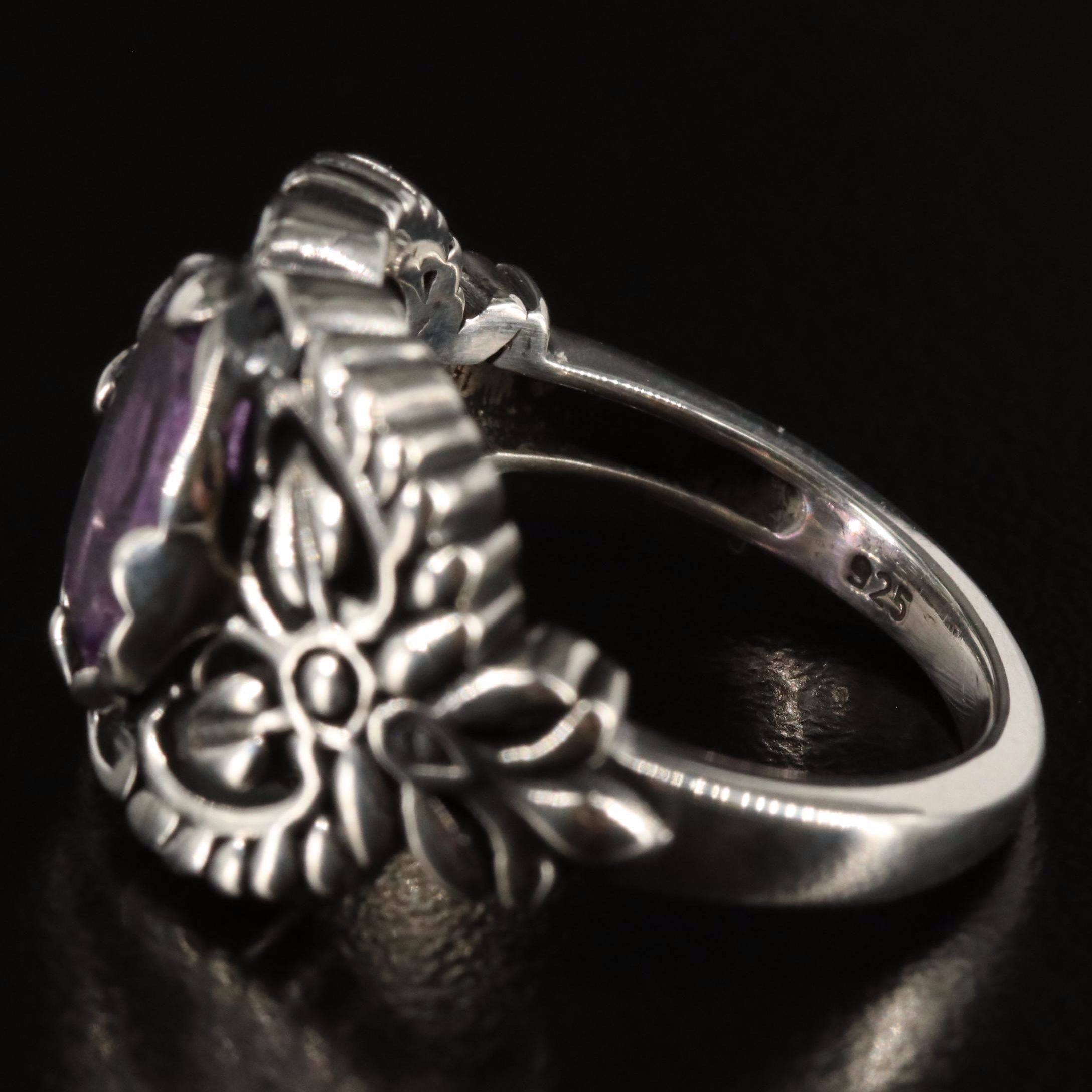 Sterling and Amethyst Ring