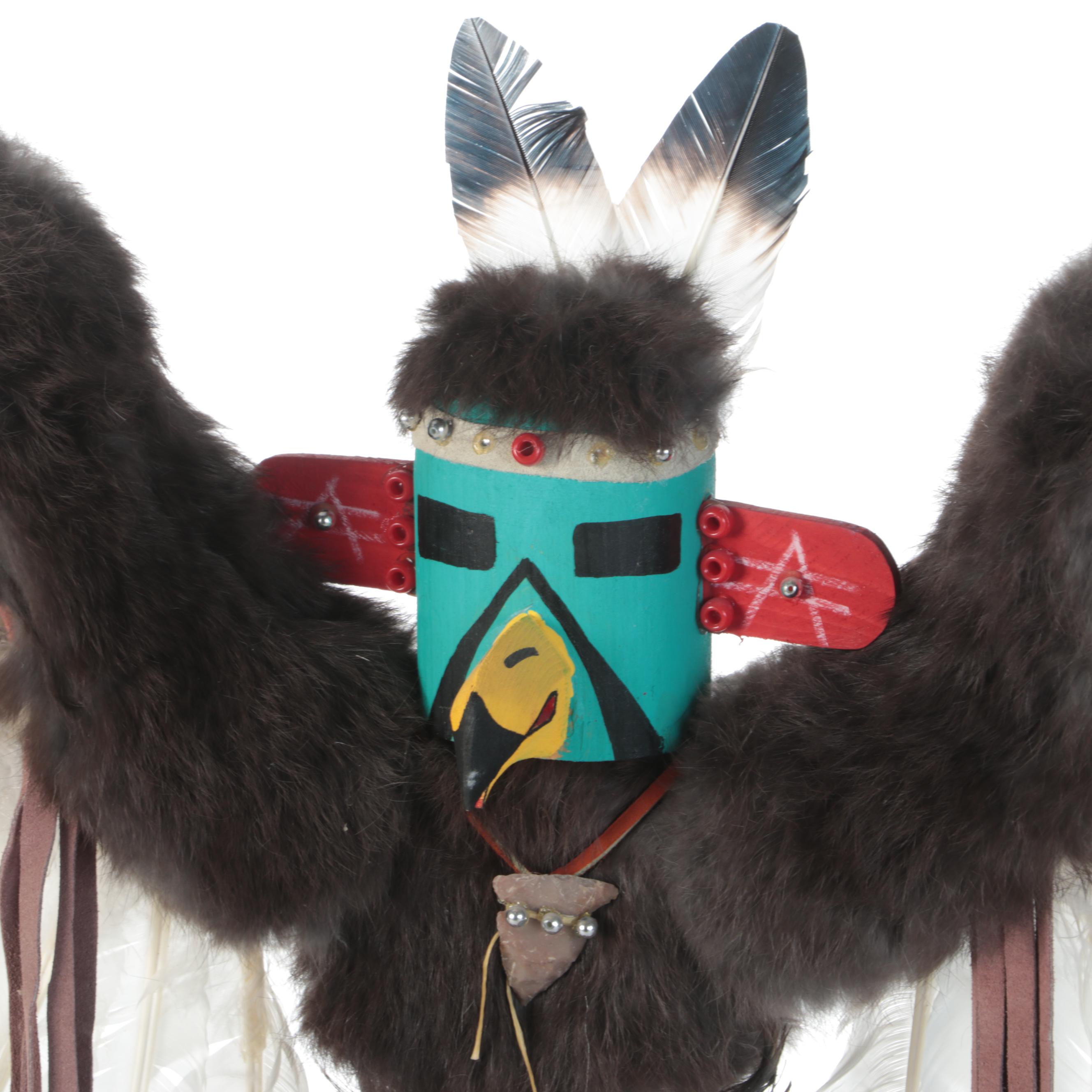 Jacida Signed Native American Navajo Style "Eagle" Kachina Figure