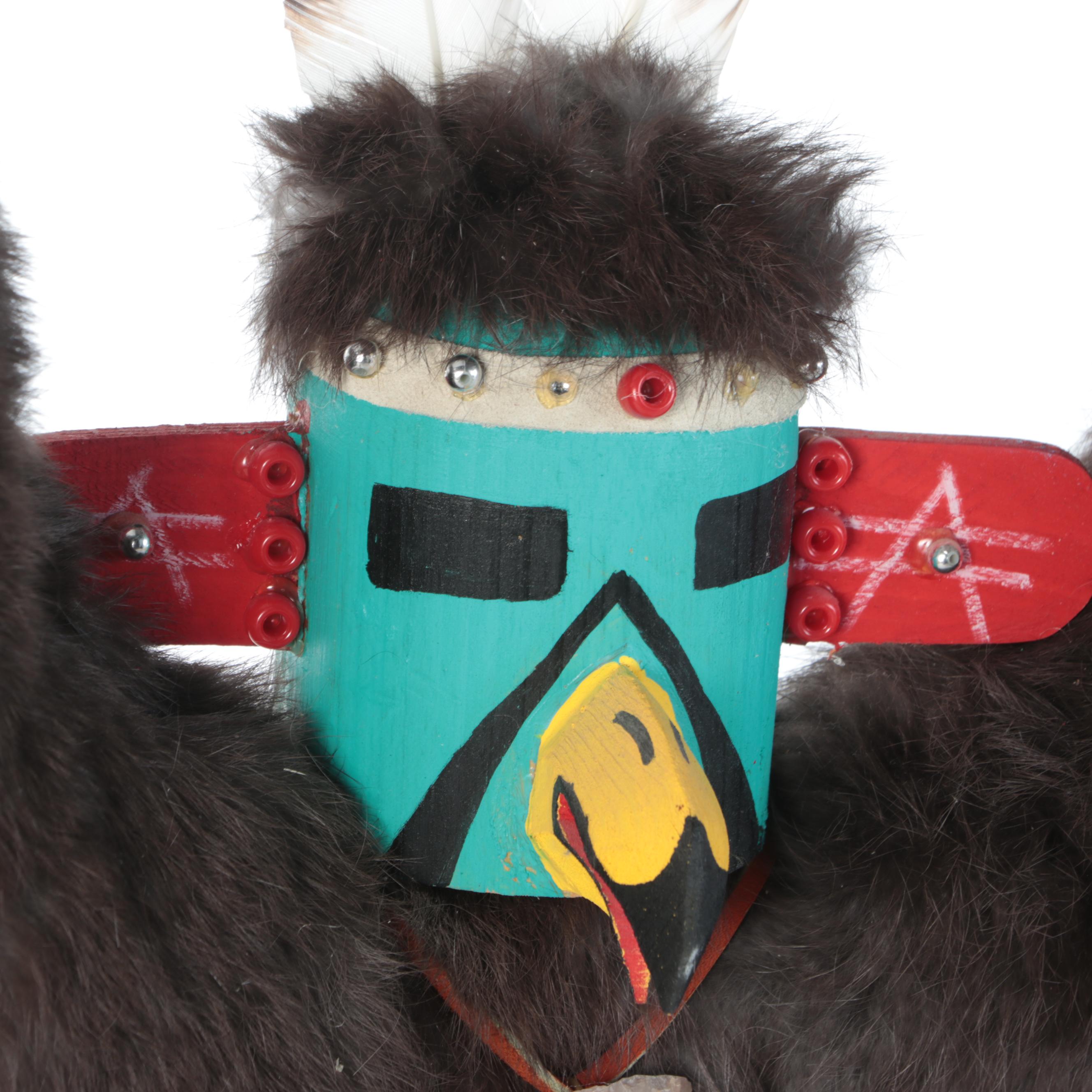 Jacida Signed Native American Navajo Style "Eagle" Kachina Figure