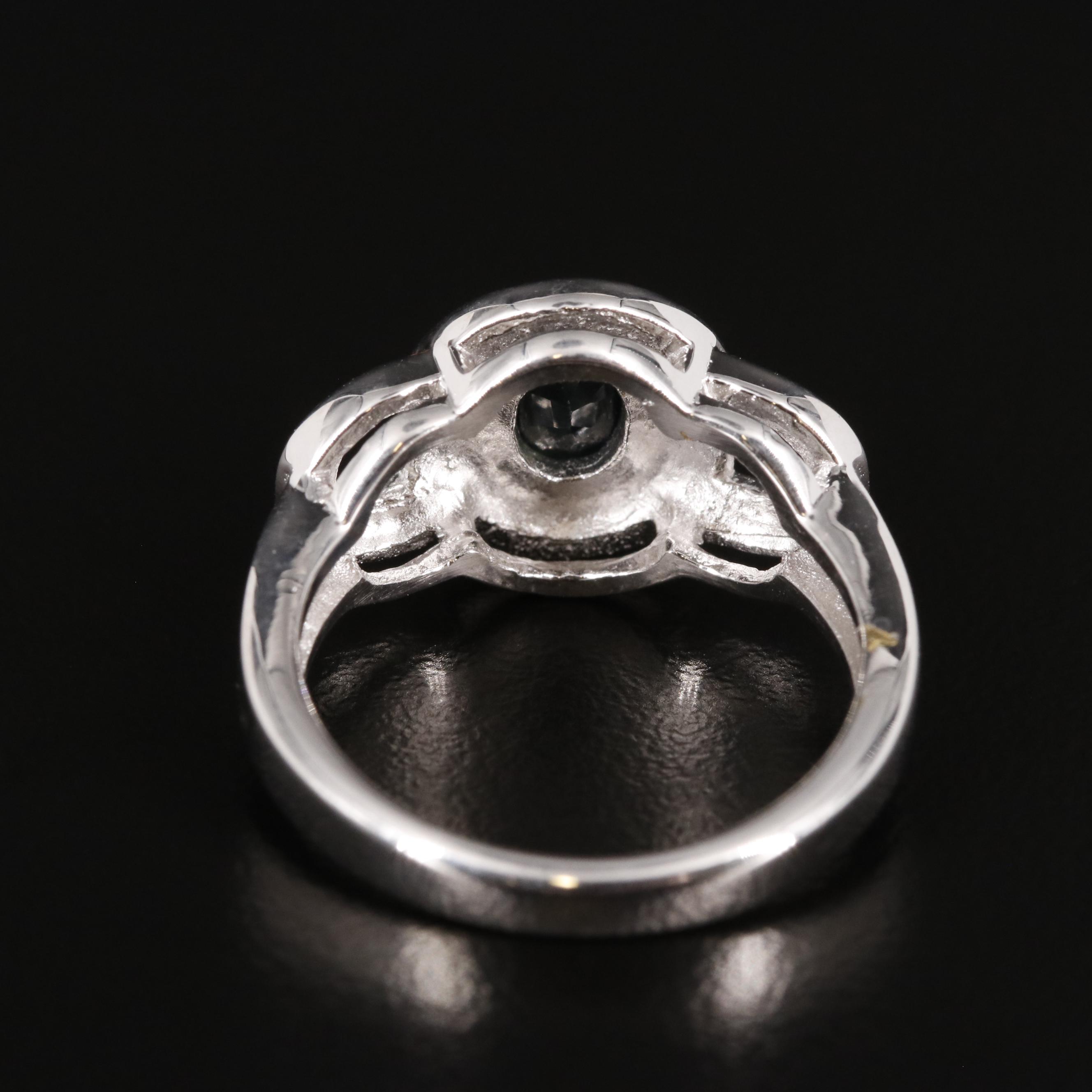 Sterling And Sapphire Ring