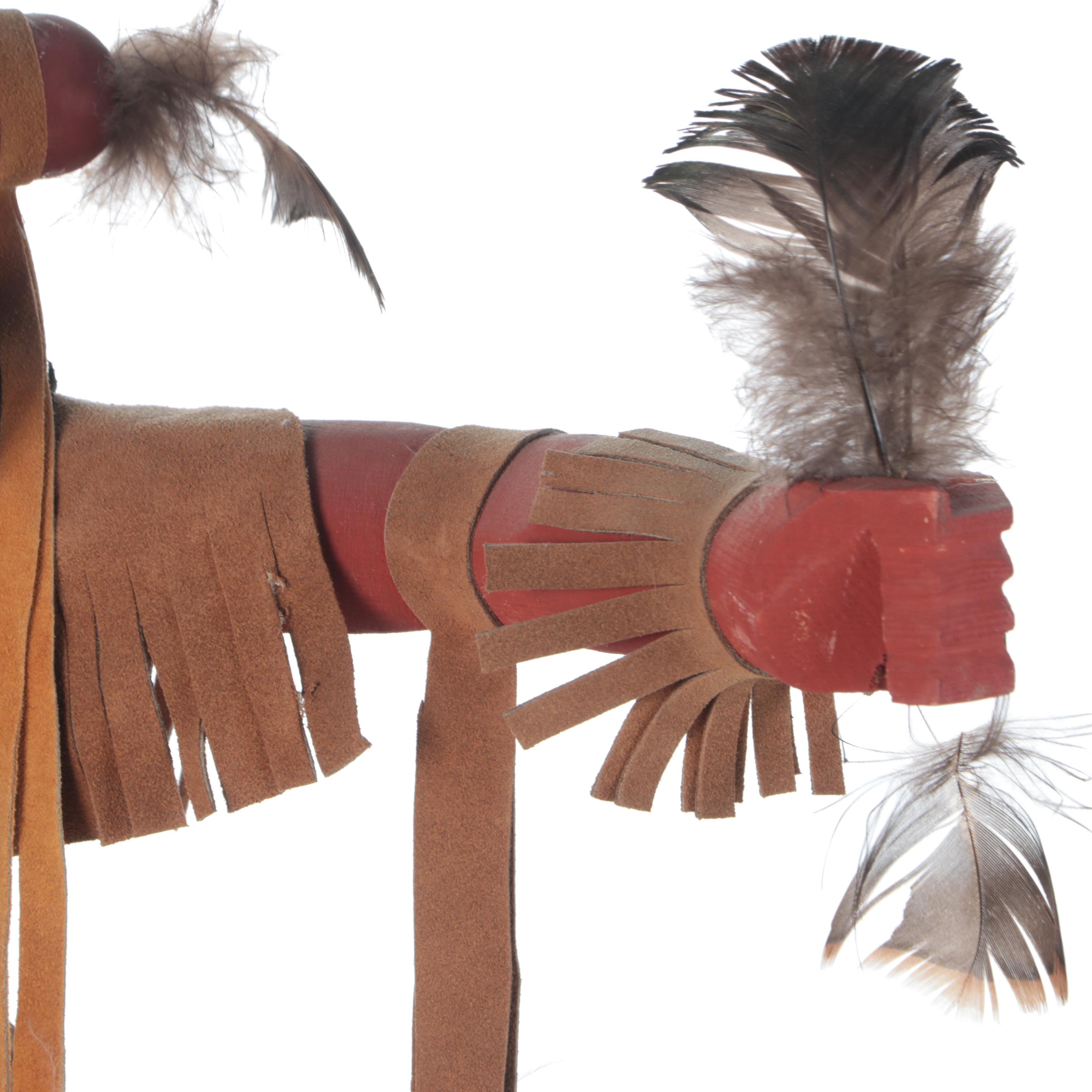 Native American Hopi "Mudhead" Kachina Figure