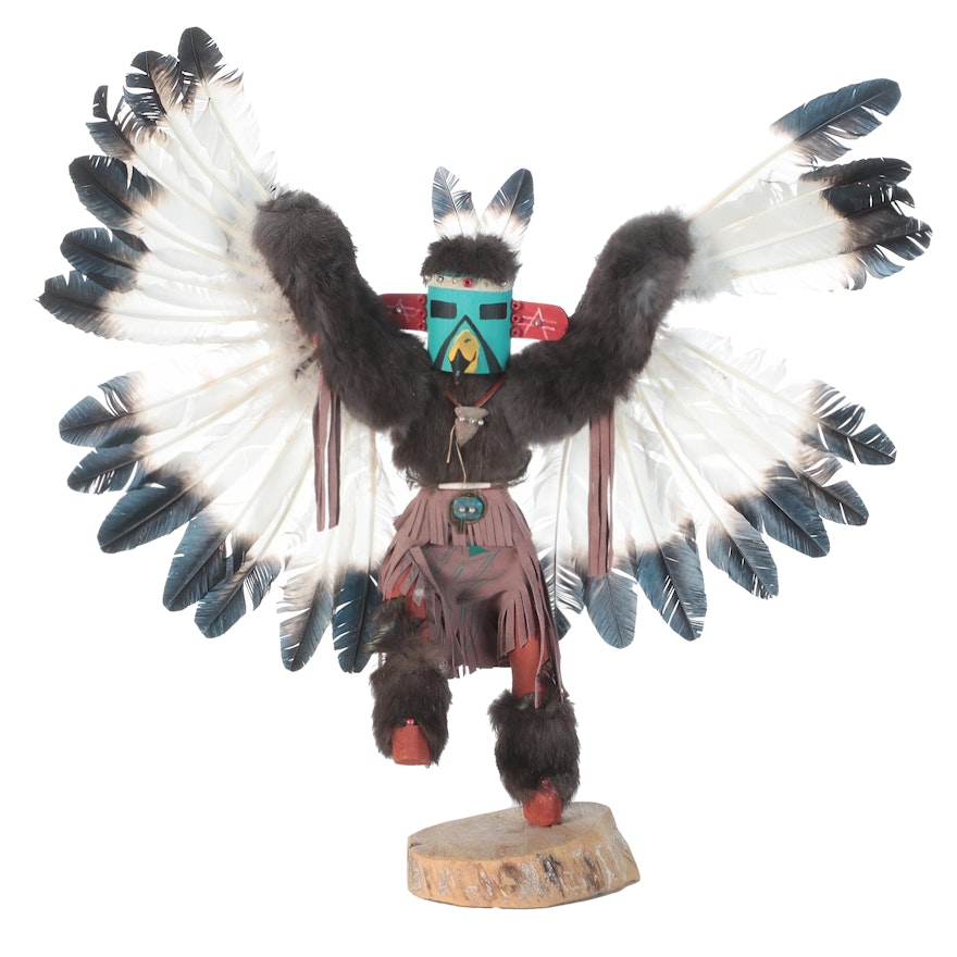 Jacida Signed Native American Navajo Style "Eagle" Kachina Figure