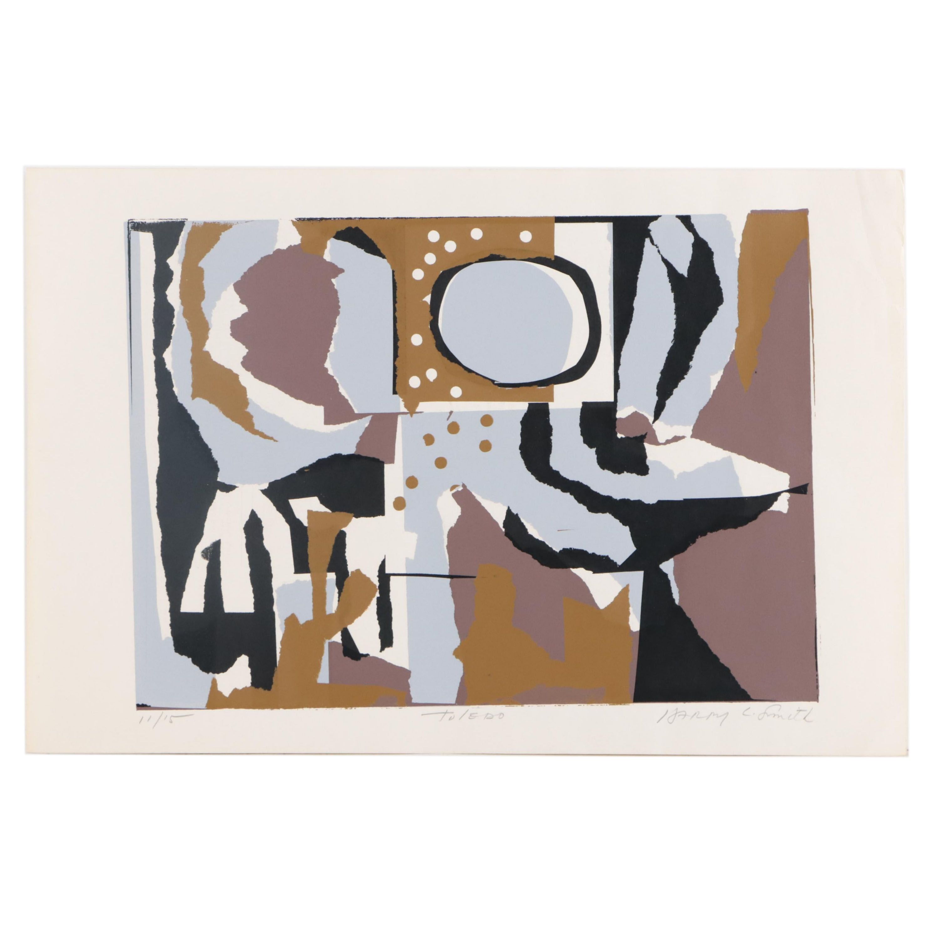Harry L. Smith Serigraph "Toledo," 20th century