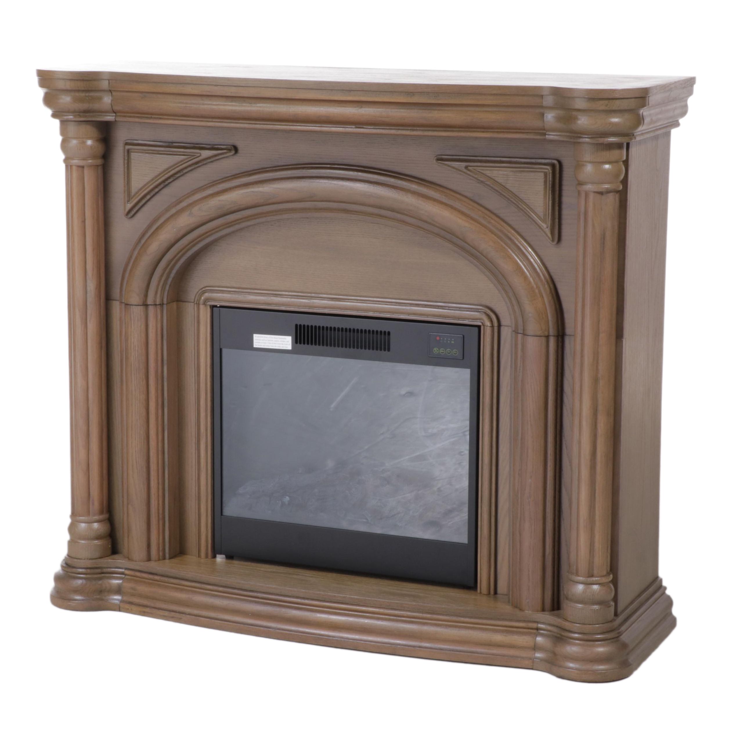 Great World Ltd. "Model GW-2078" Oak-Finished Electric Fireplace