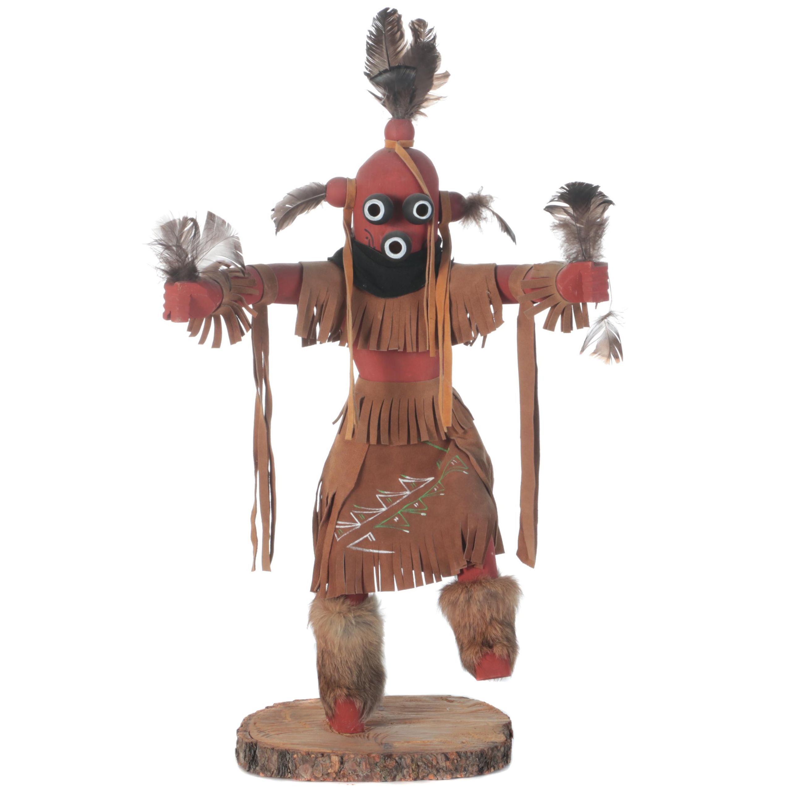 Native American Hopi "Mudhead" Kachina Figure