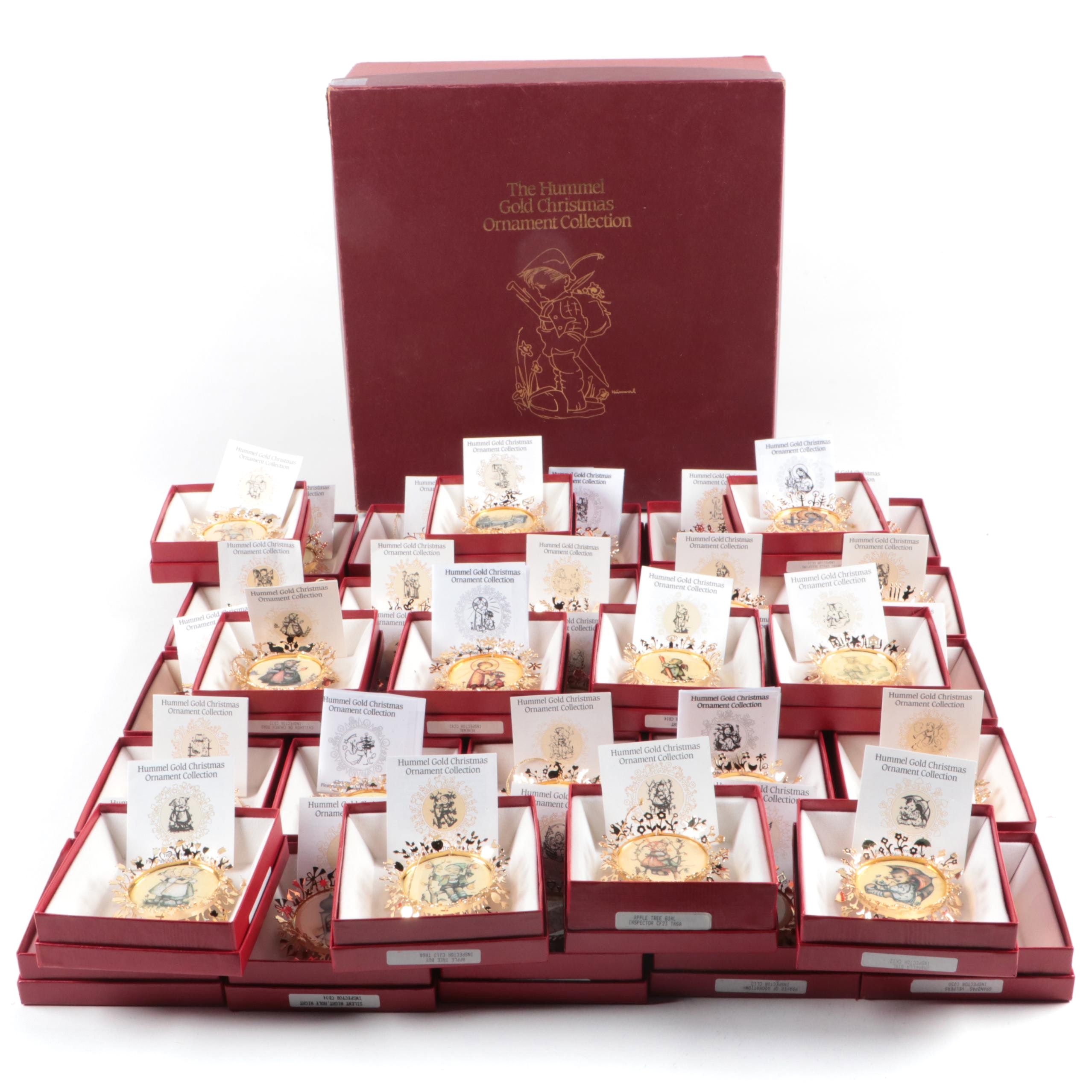 Danbury Mint Hummel Gold Collection Christmas Ornaments