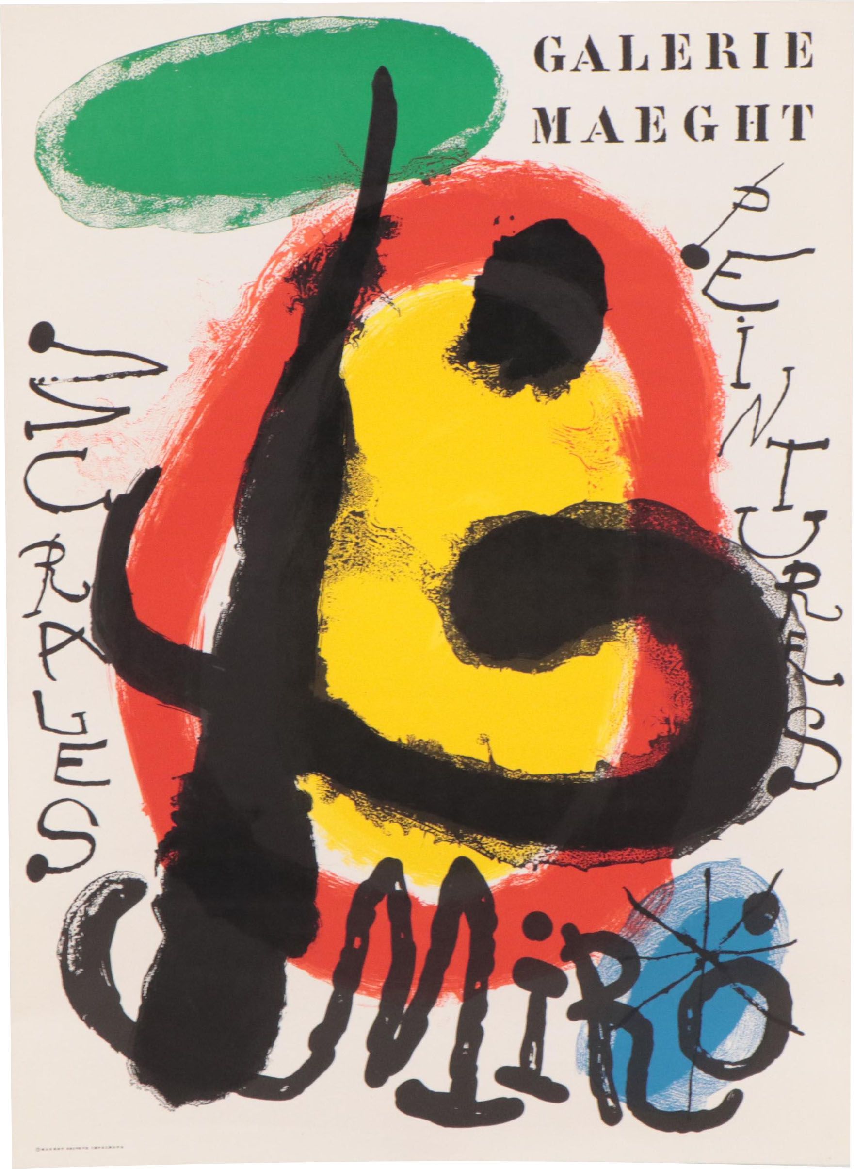 Joan Miró Galerie Maeght Exhibition Poster "Murales Peintures" 1961
