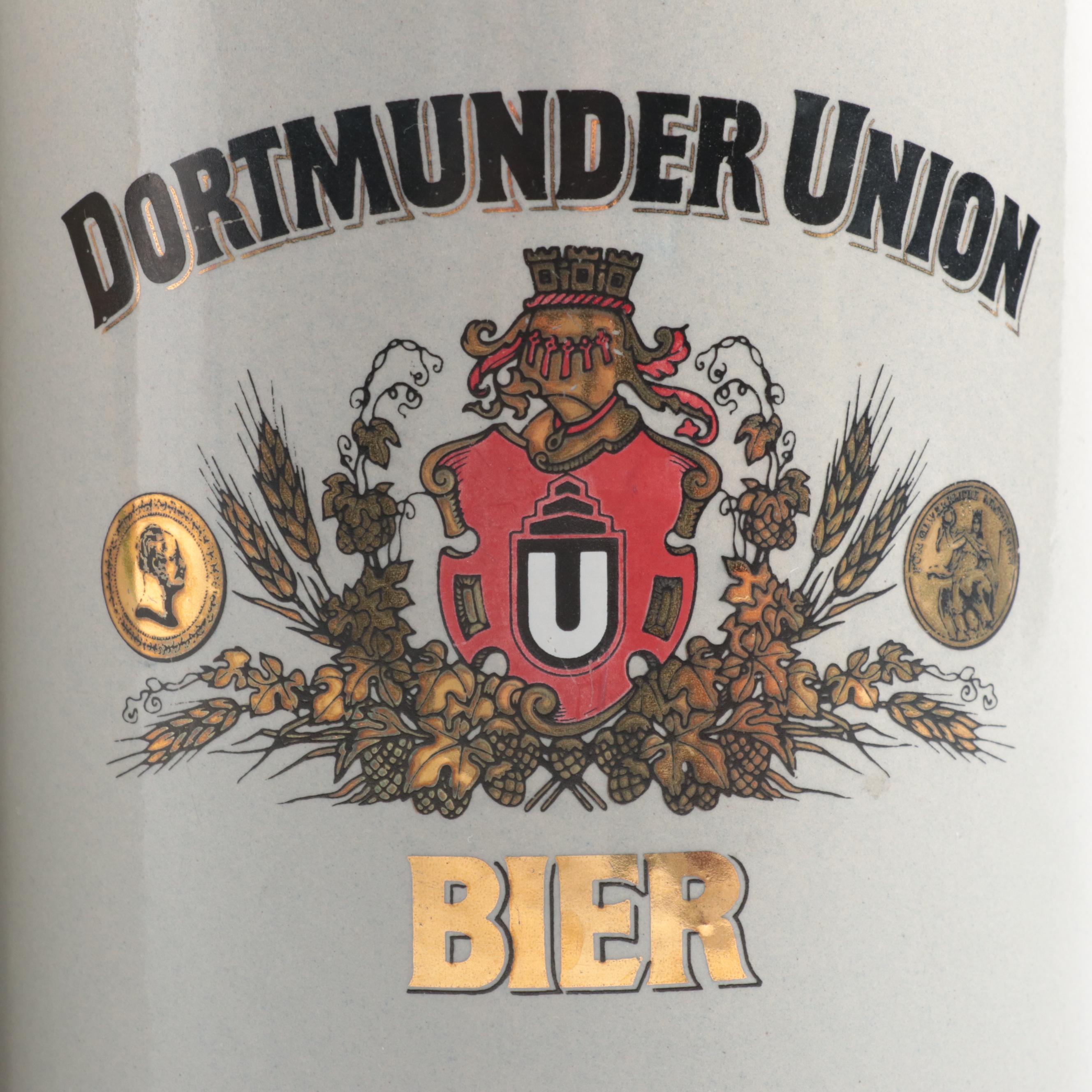 Oktoberfest and Other Stoneware Beer Steins, Late 20th Century