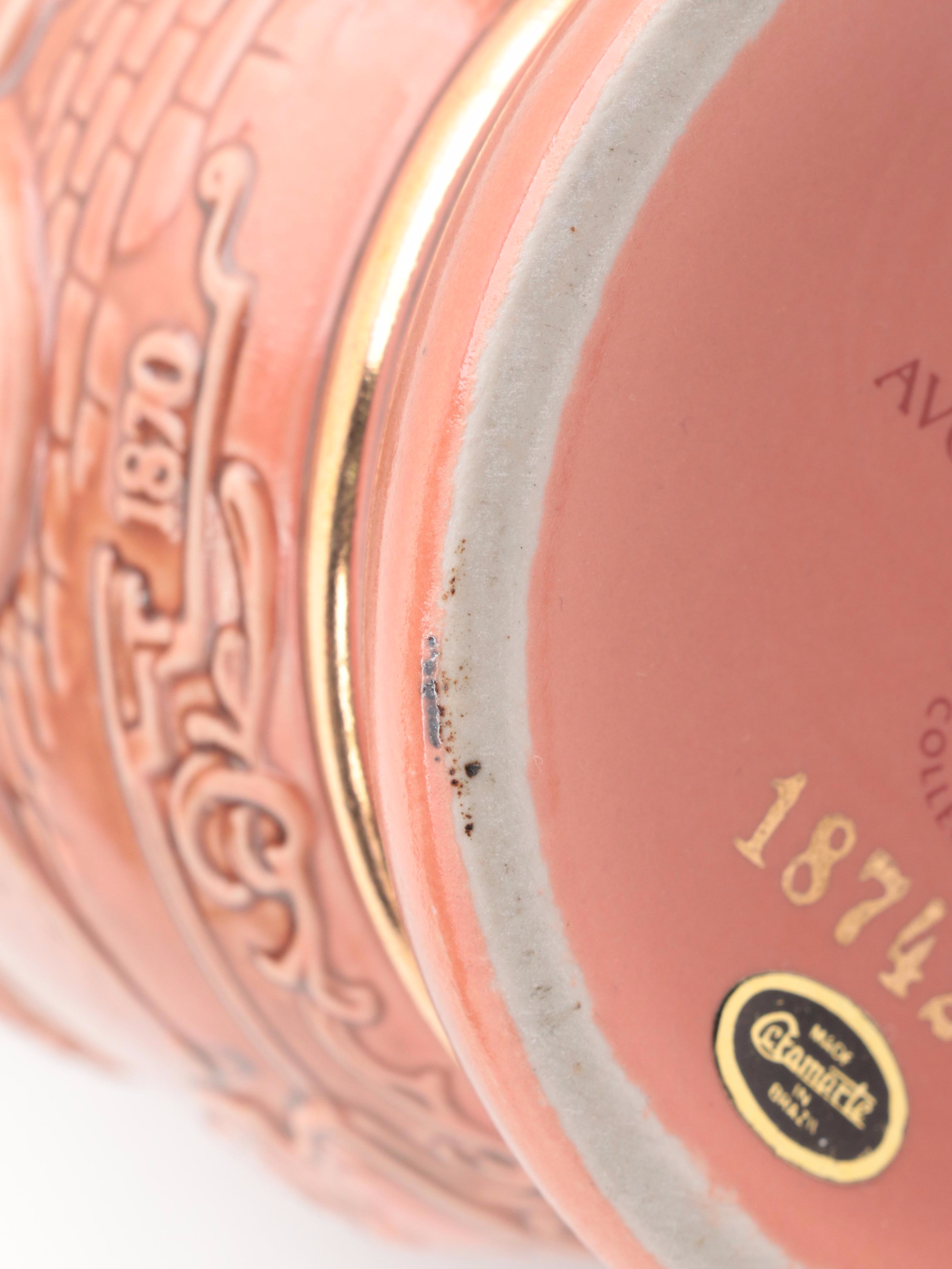 Jim Beam Stein Shaped Decanter with Stroh Brewery and Other Ceramic Beer Steins