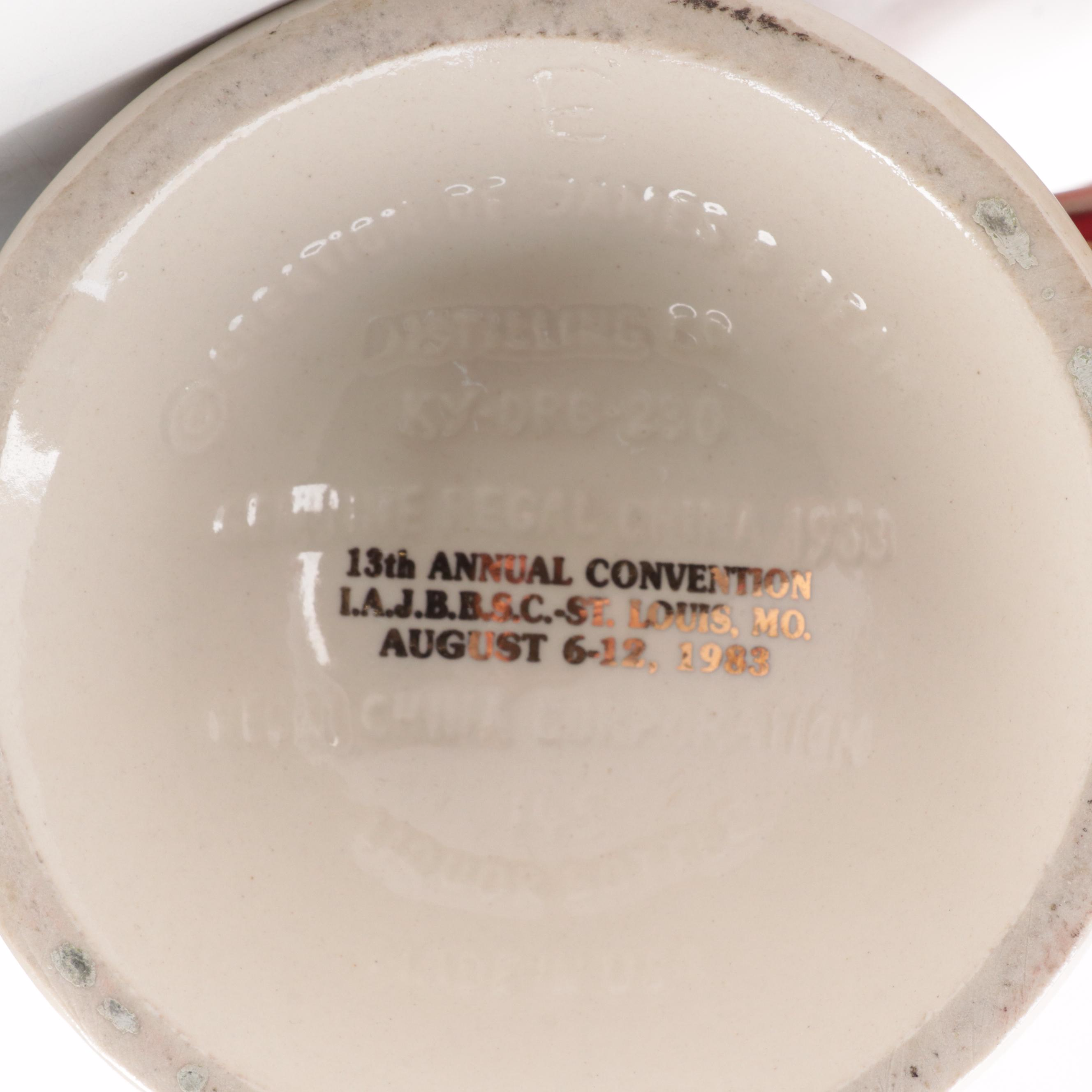 Jim Beam Stein Shaped Decanter with Stroh Brewery and Other Ceramic Beer Steins