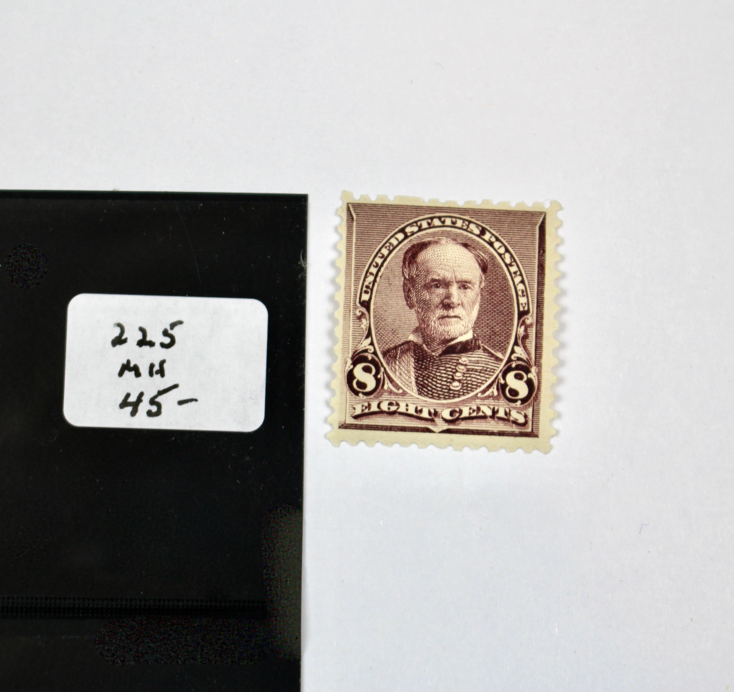 Four Early U.S. Mint Hinged Postage Stamps