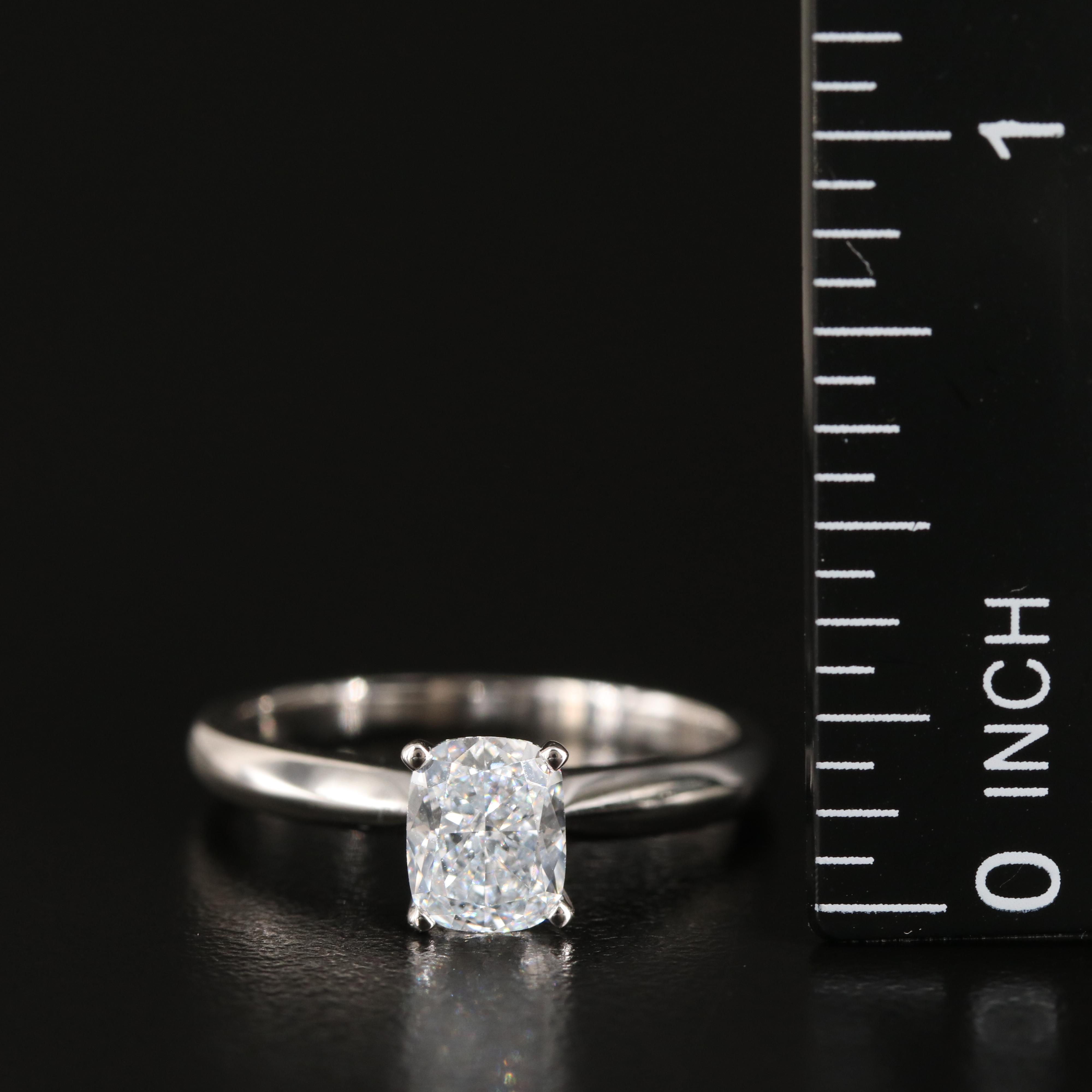 14K 1.00 CT Lab Grown Diamond Solitaire Ring with IGI Report