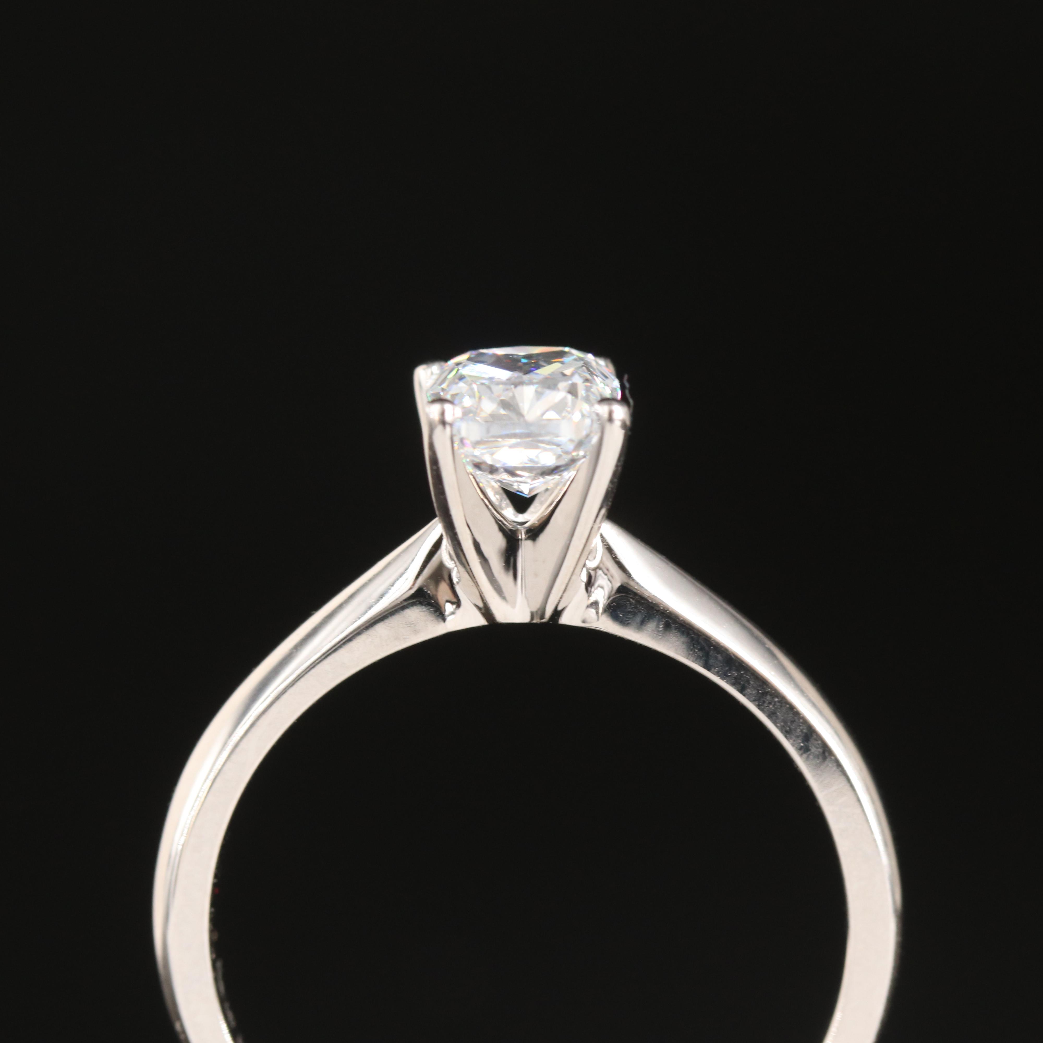 14K 1.00 CT Lab Grown Diamond Solitaire Ring with IGI Report