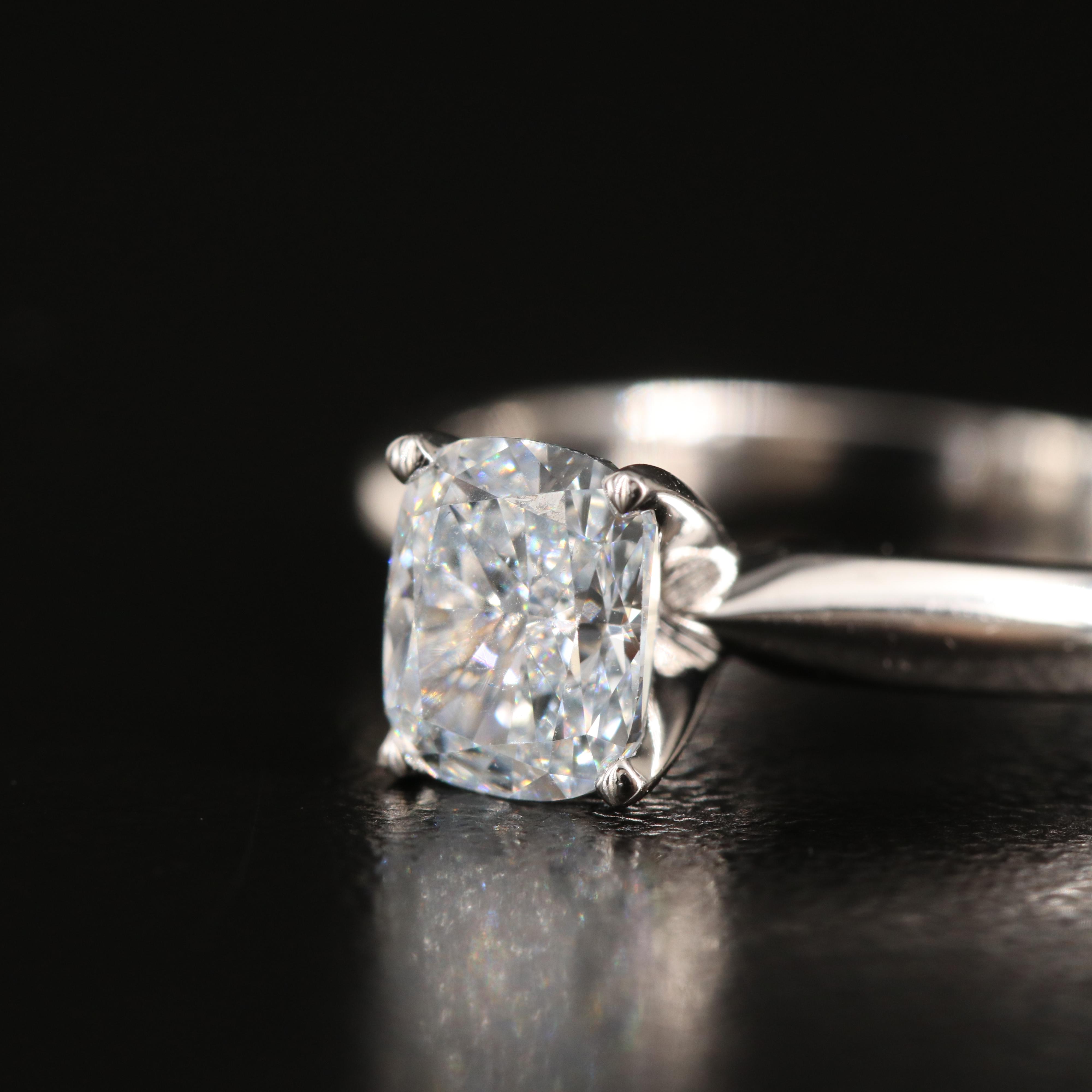 14K 1.00 CT Lab Grown Diamond Solitaire Ring with IGI Report