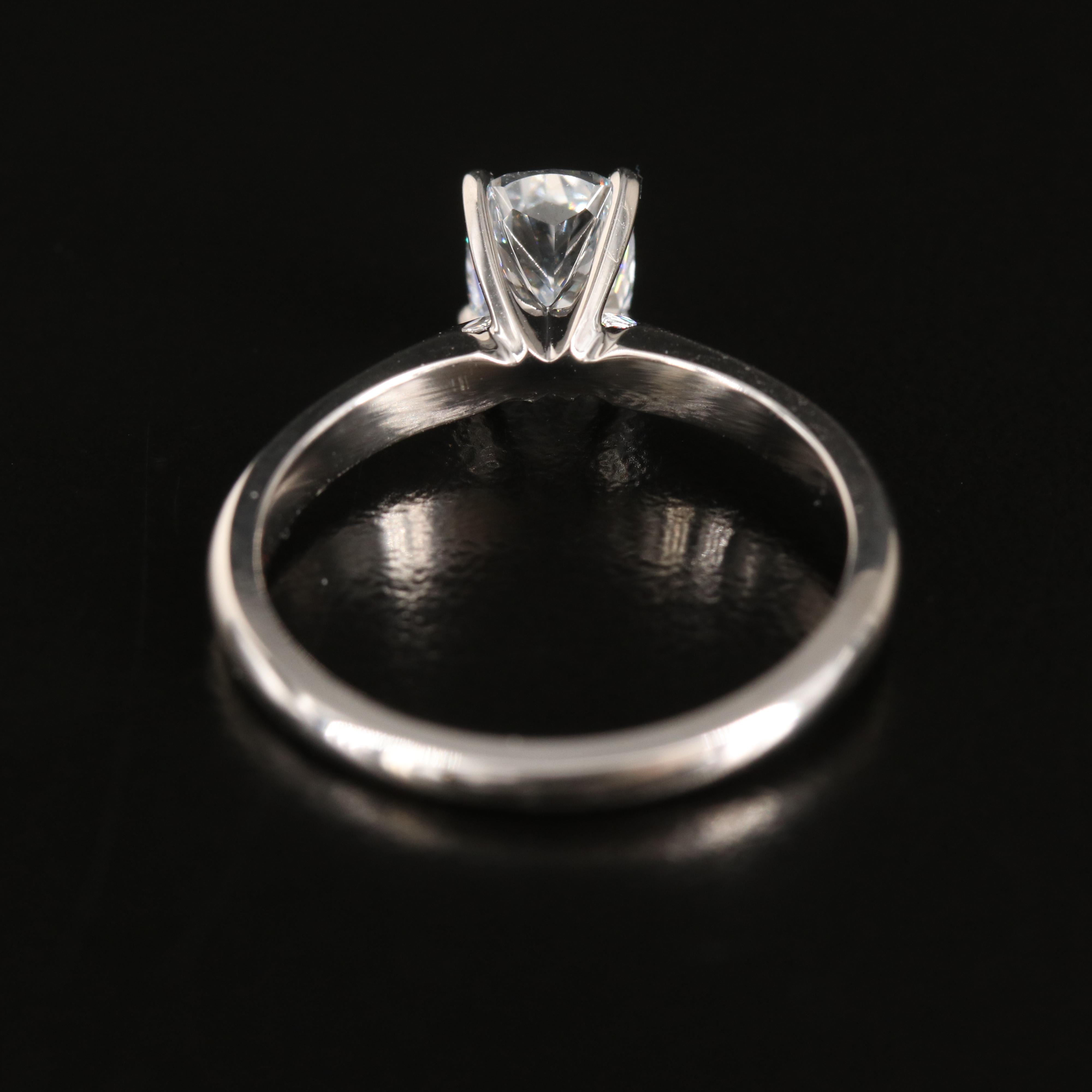 14K 1.00 CT Lab Grown Diamond Solitaire Ring with IGI Report