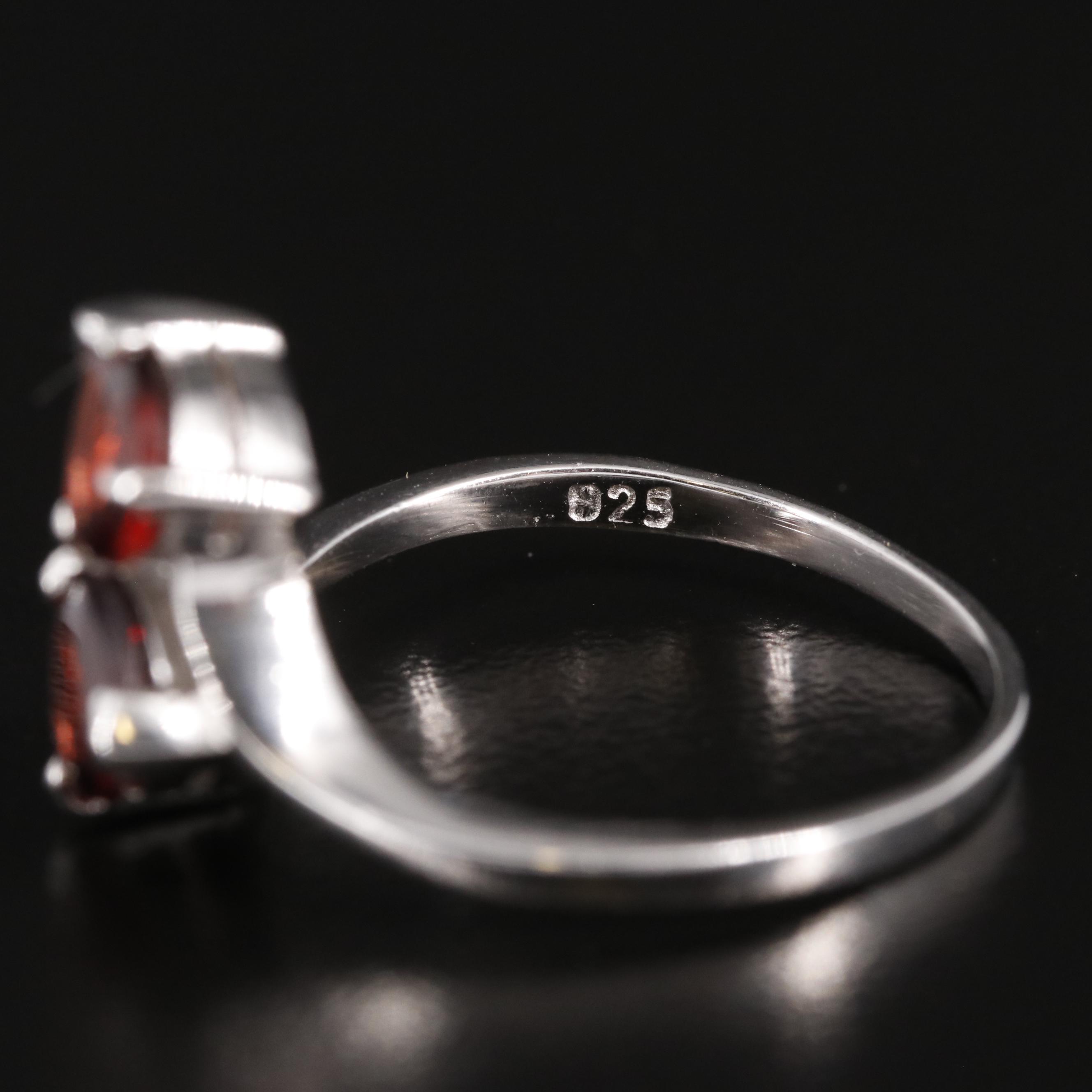 Sterling and Garnet Ring