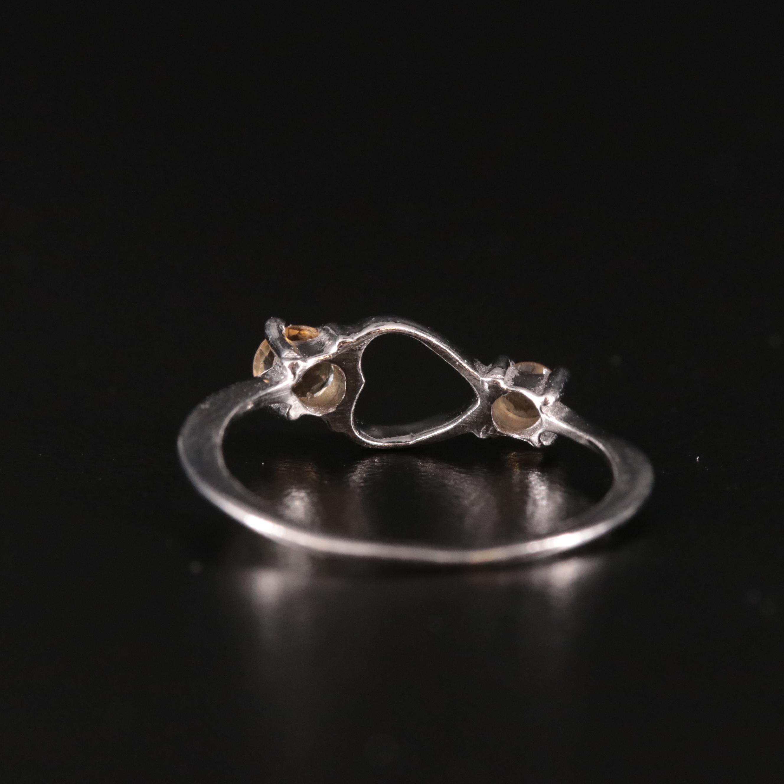Sterling and Citrine Ring