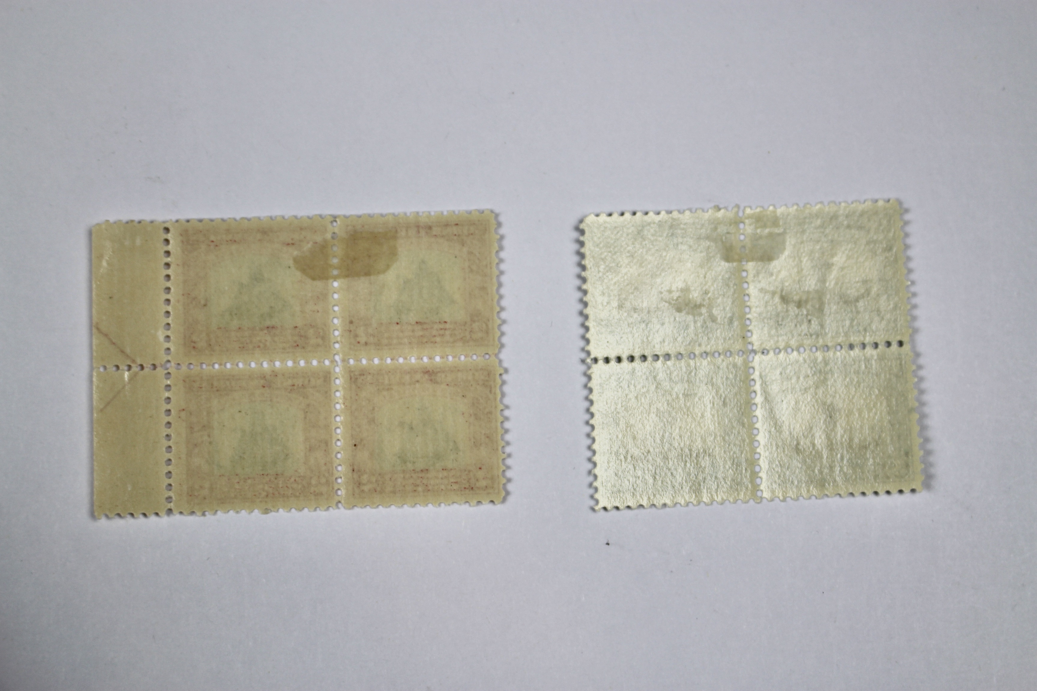 Ten Early U.S. Multiple Postage Stamps