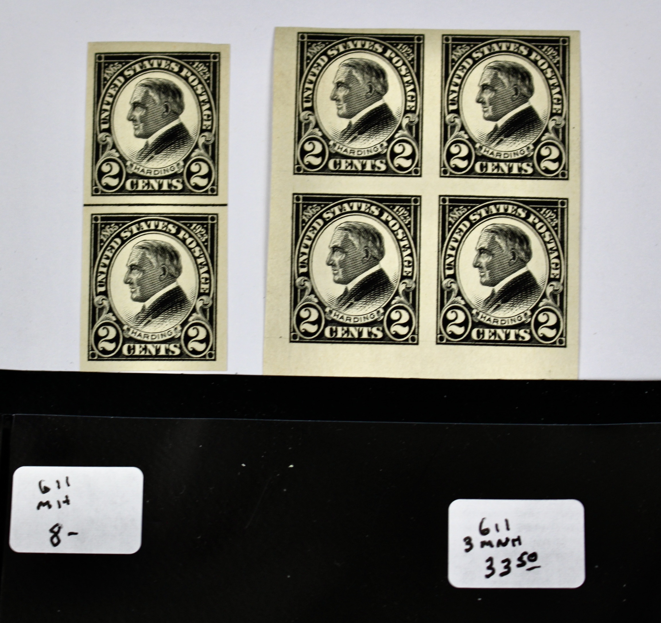 Ten Early U.S. Multiple Postage Stamps