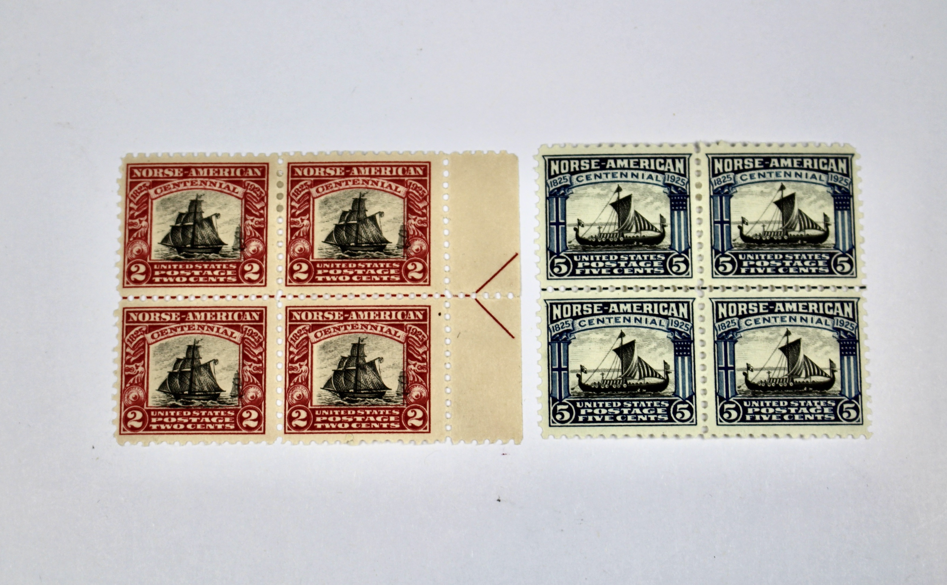 Ten Early U.S. Multiple Postage Stamps