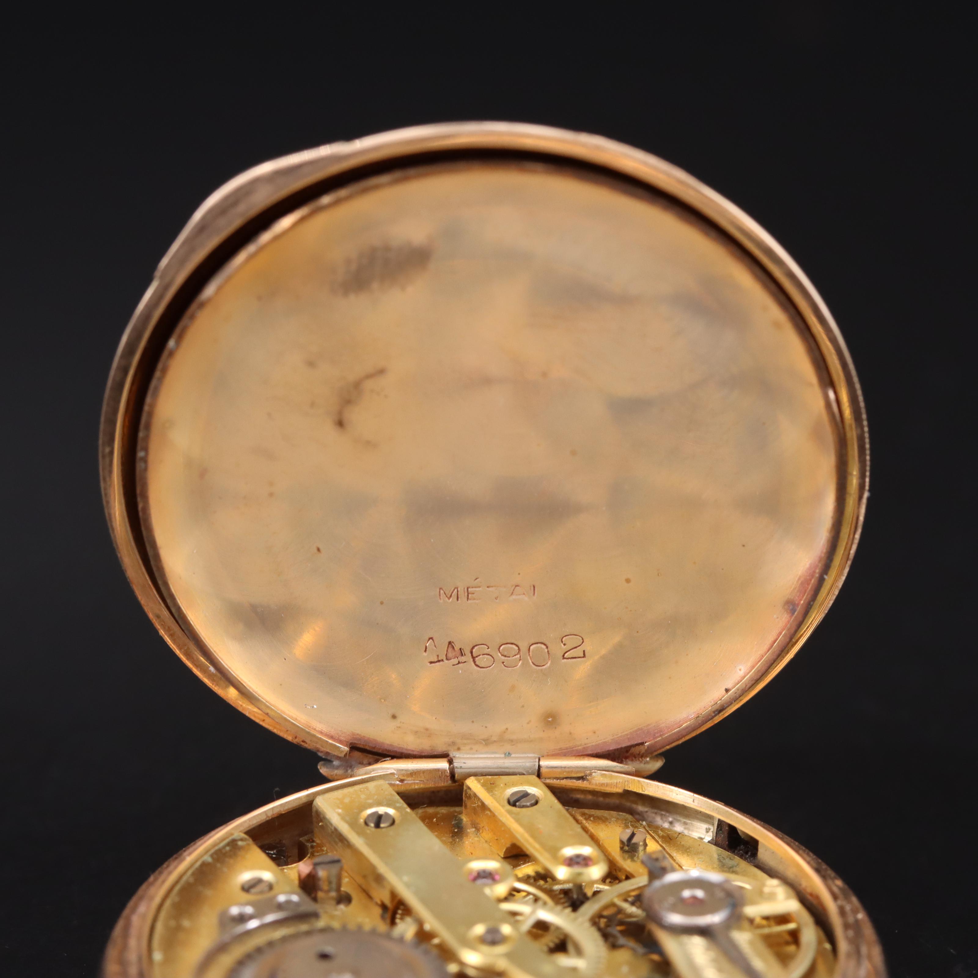14K Hunting Case Pocket Watch