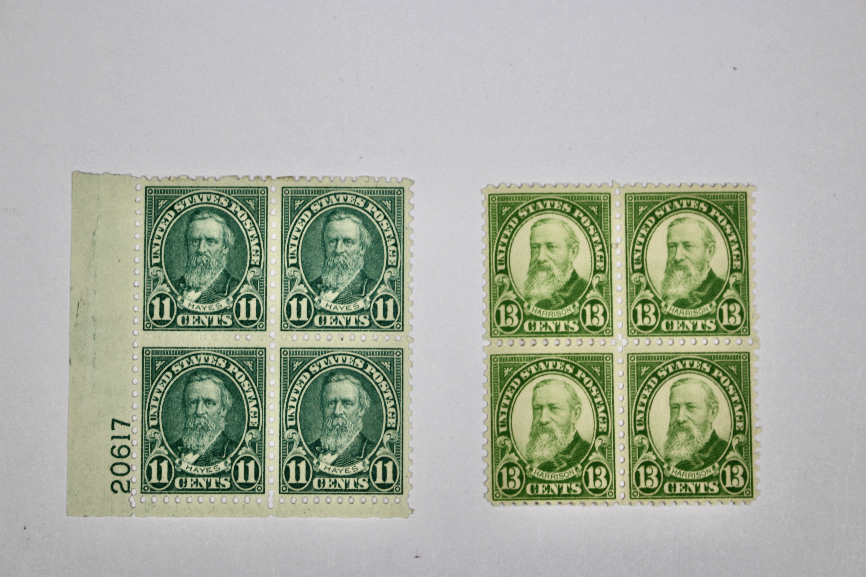 Ten Early U.S. Multiple Postage Stamps
