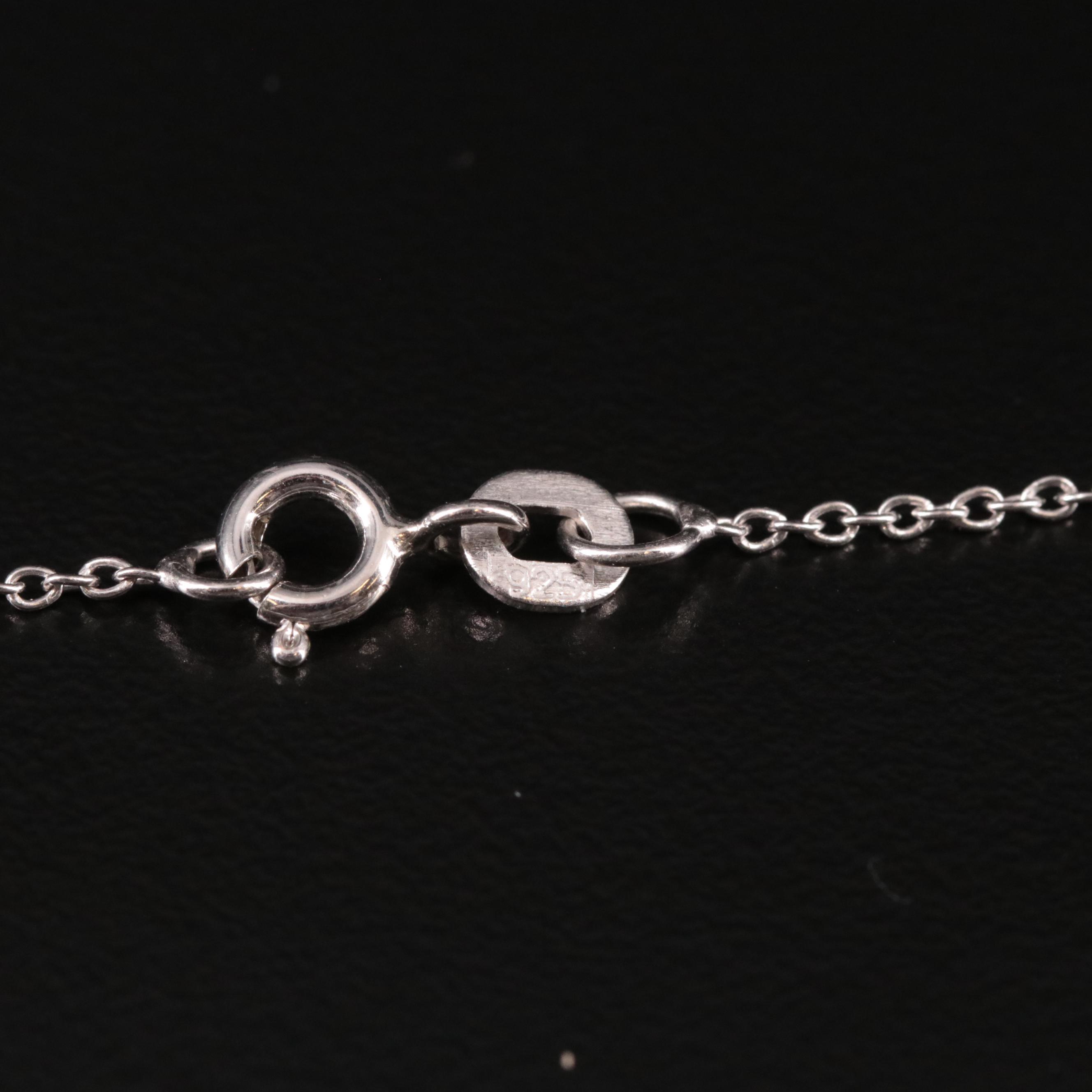 Sterling, Chalcedony and White Topaz Drop Pendant Necklace