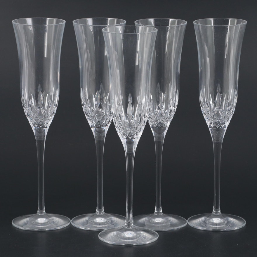 Waterford "Lismore Essence" Crystal Champagne Flutes