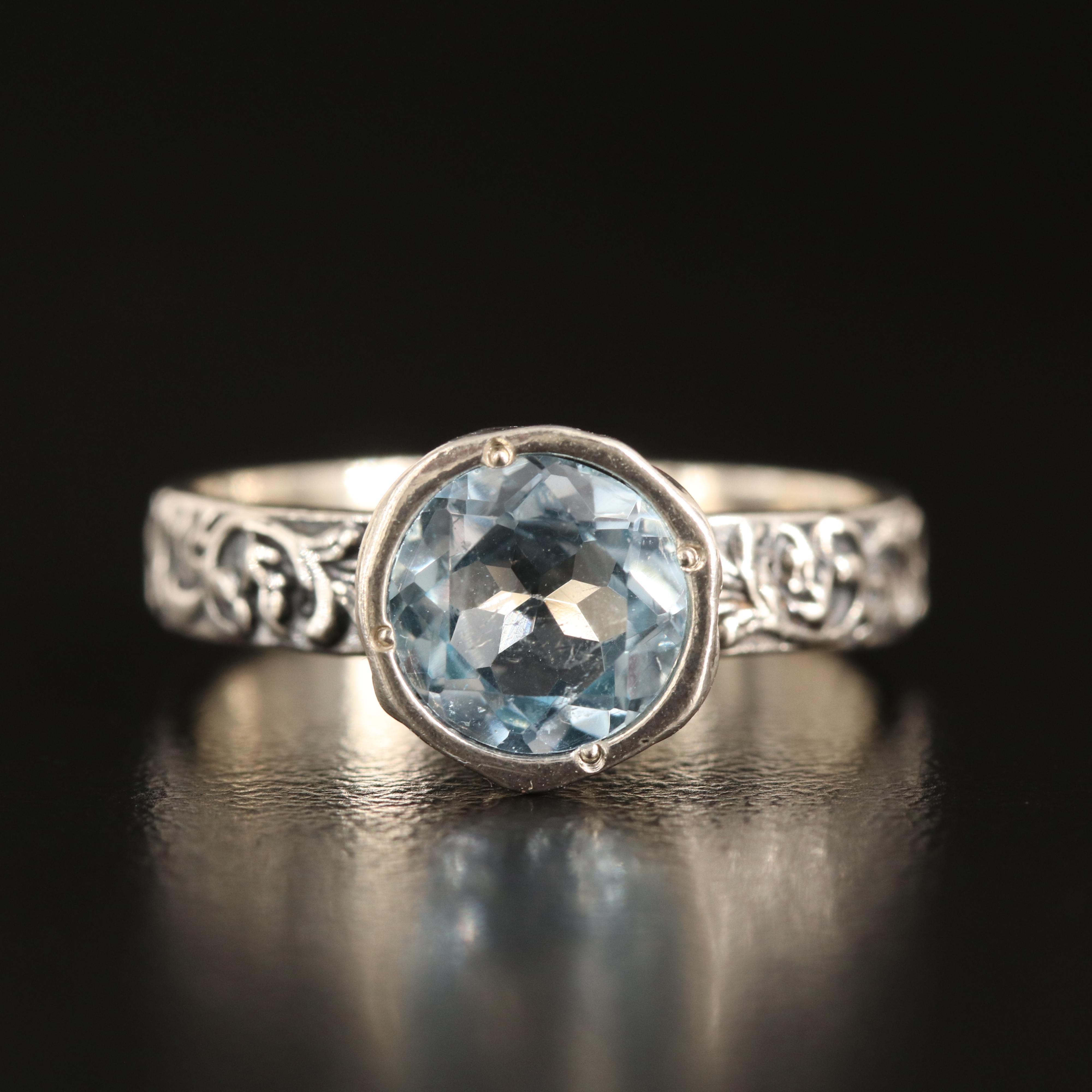 Sterling Sky Blue Topaz Ring