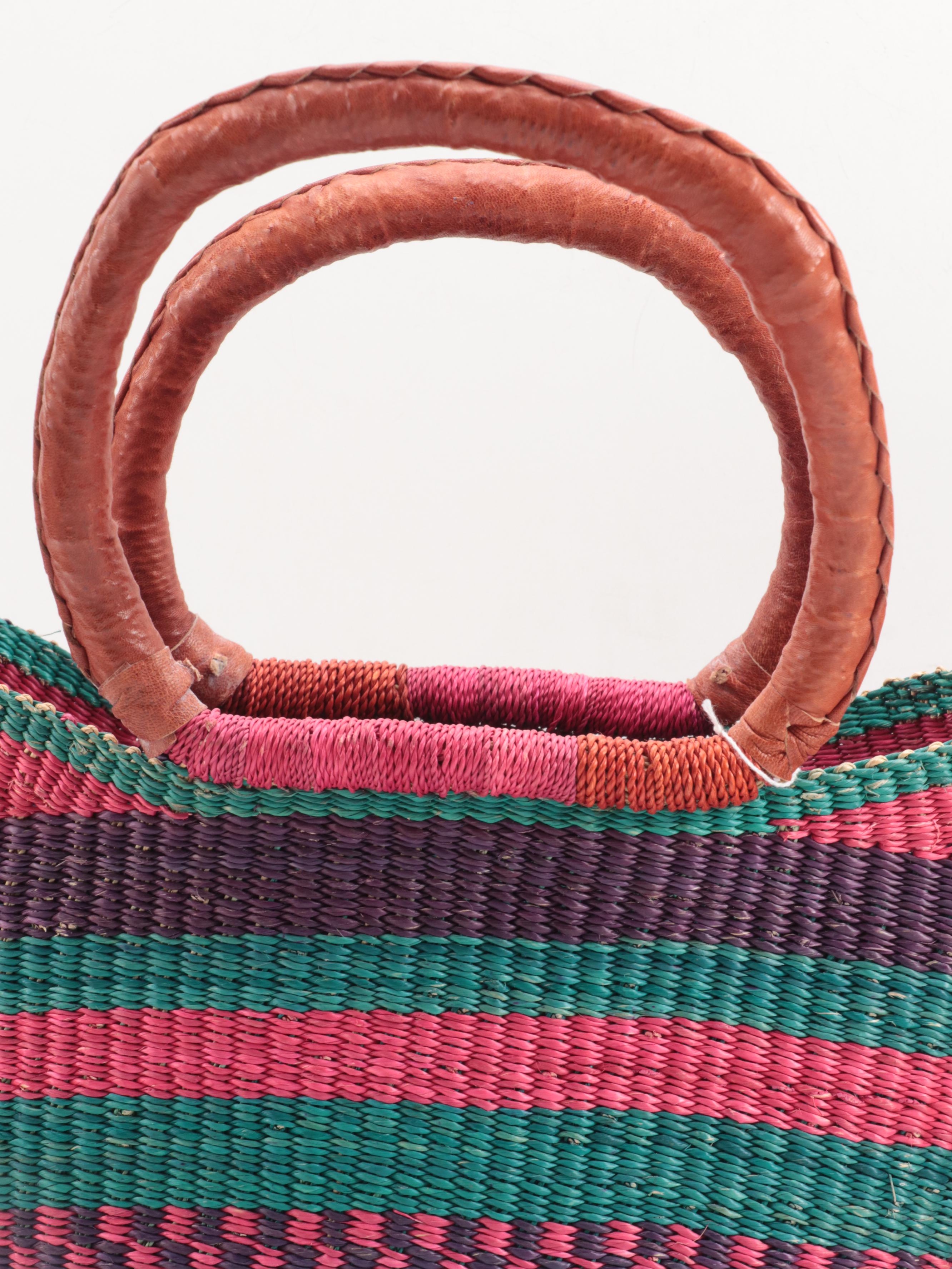 Ugandan and Ghanaian Handmade Baskets With Other Beaded Baskets