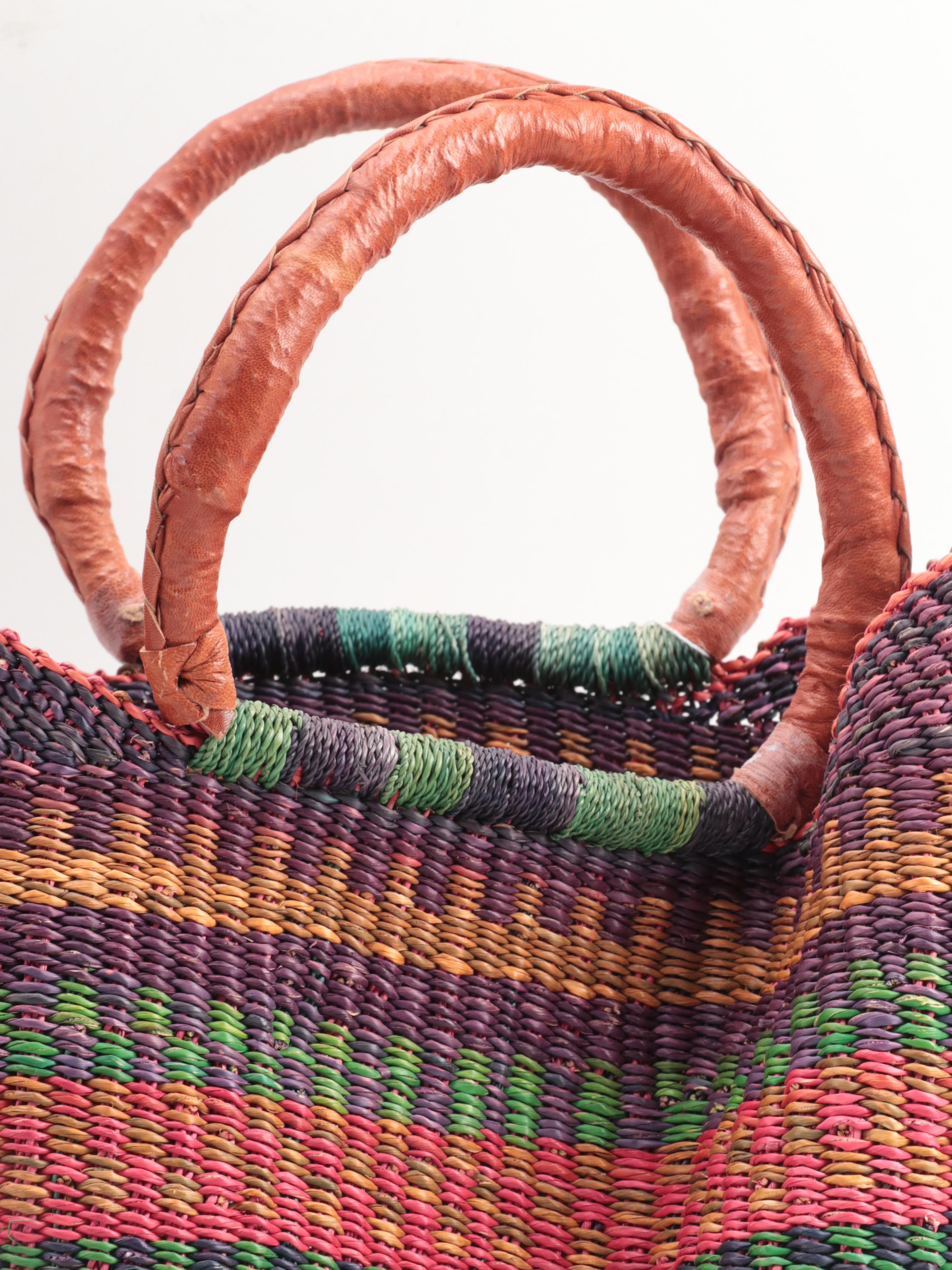 Ugandan and Ghanaian Handmade Baskets With Other Beaded Baskets