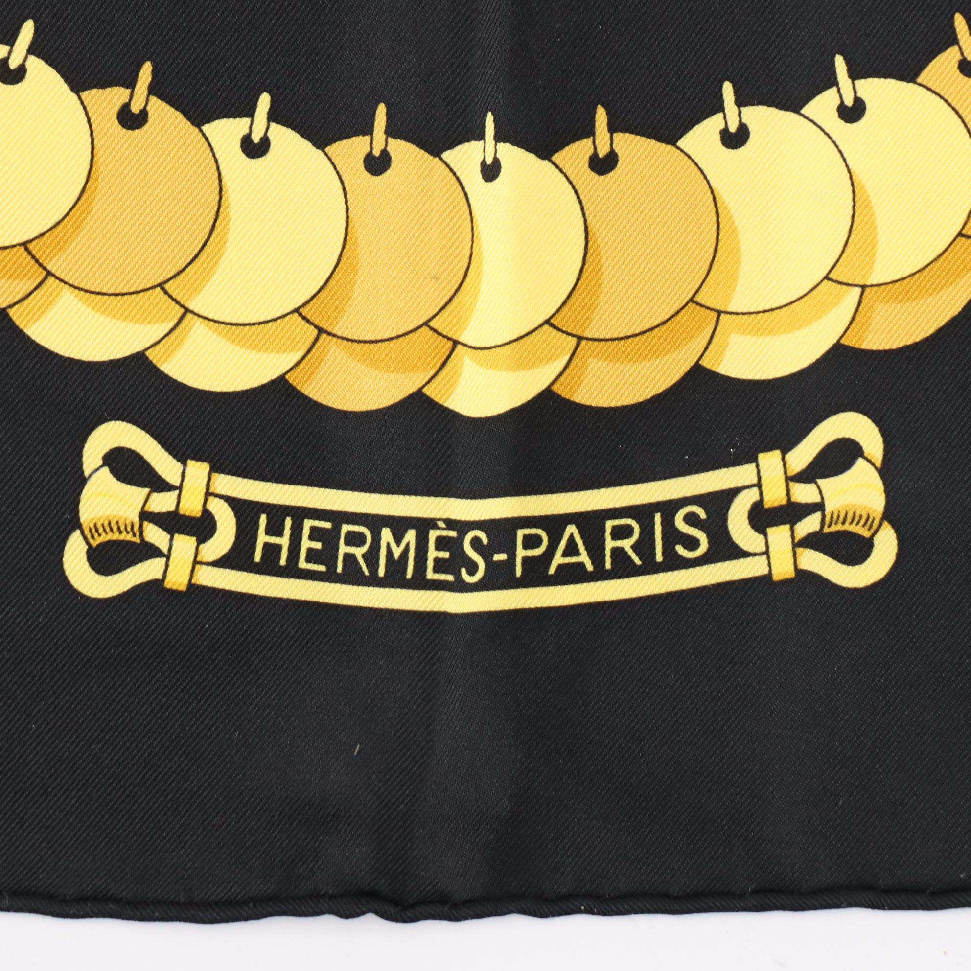 Hermès "Kosmima" Scarf 90 in Silk Twill