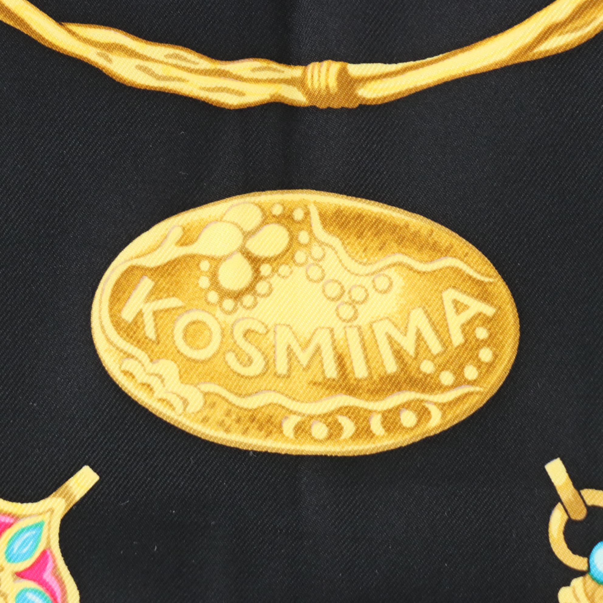 Hermès "Kosmima" Scarf 90 in Silk Twill